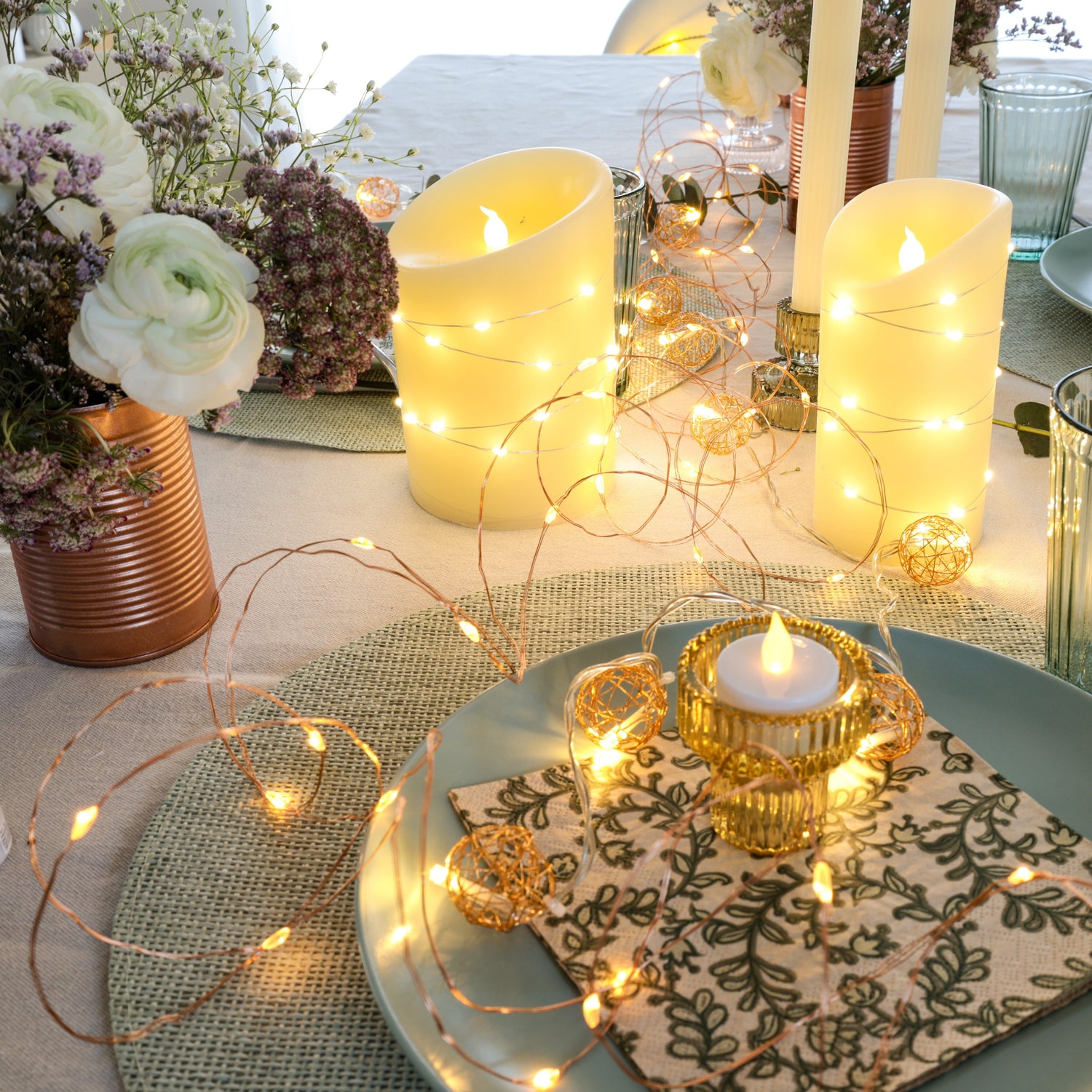 KUPFERKABEL-LICHTERKETTEN