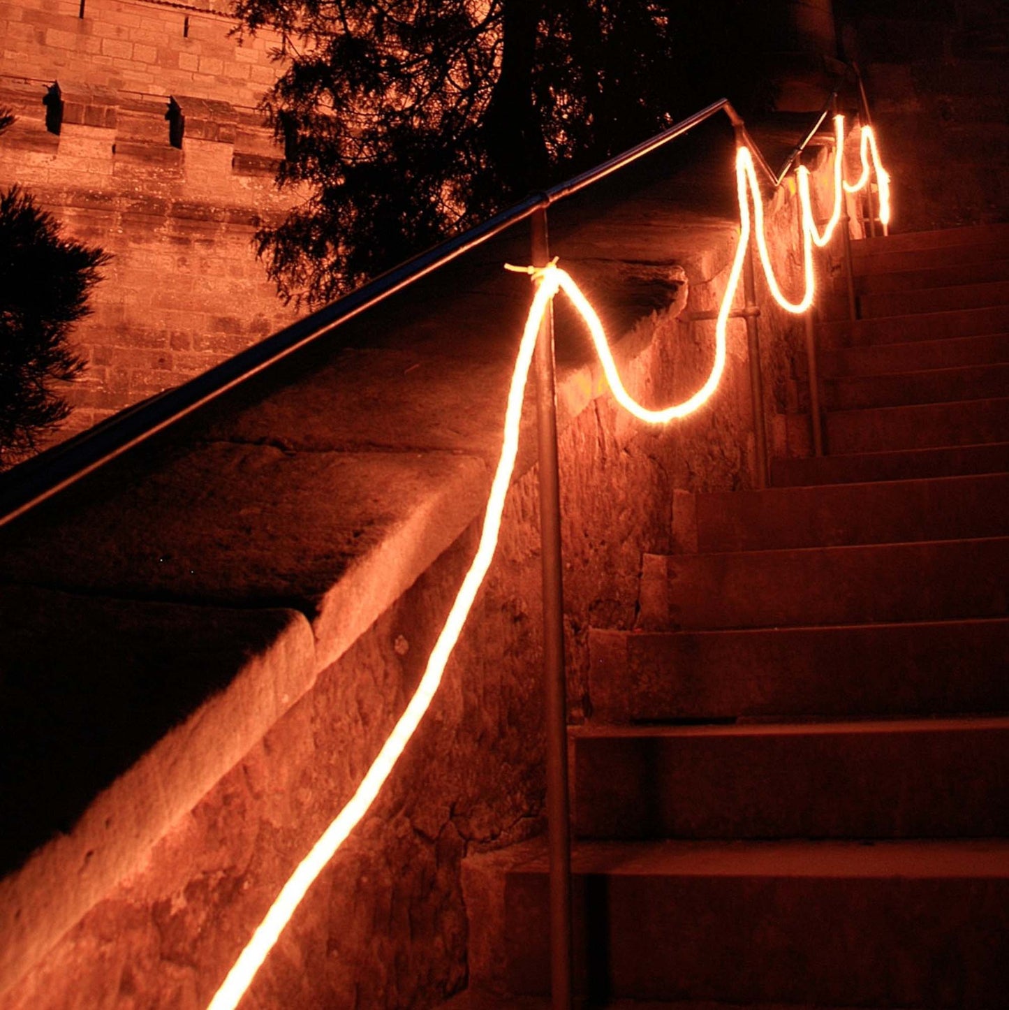 LED-Neon-Lichtschlauch, 10 m, 120 warm-weiße LEDs pro Meter