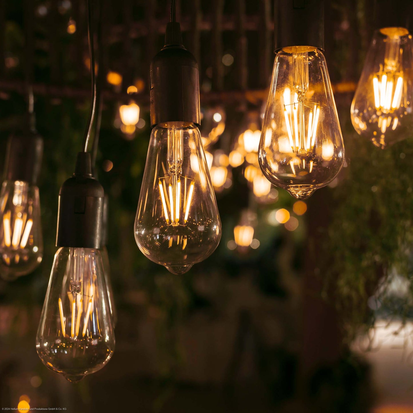 2er Set LED-Filament Vintage-Lampe,Ø6,4 * 13,8 cm, goldfarben, mit Fernbedienung und Timer, batteriebetrieben_150407 x 2