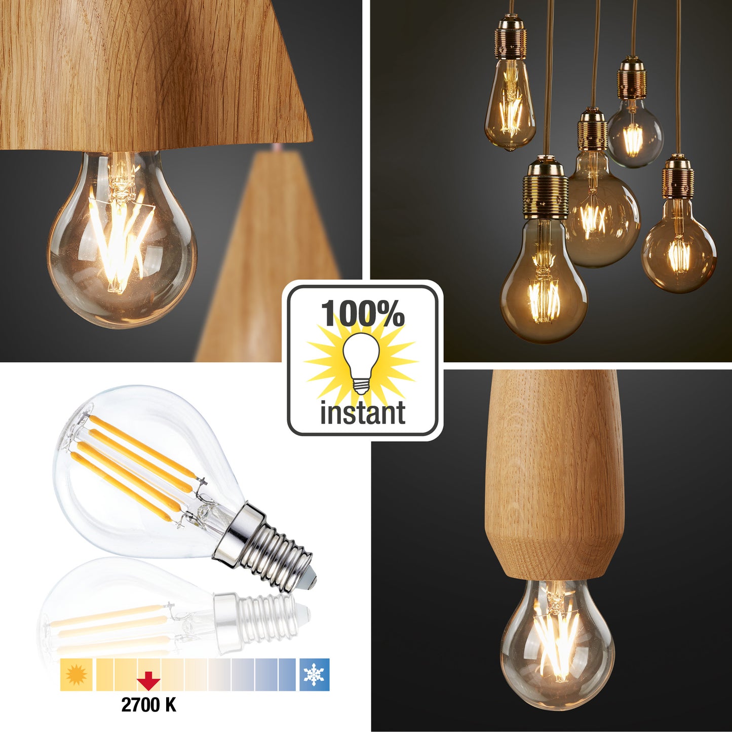 10er-Set_LED-Tropfenlampe G45, E14, 4,2 W, 470lm, klar