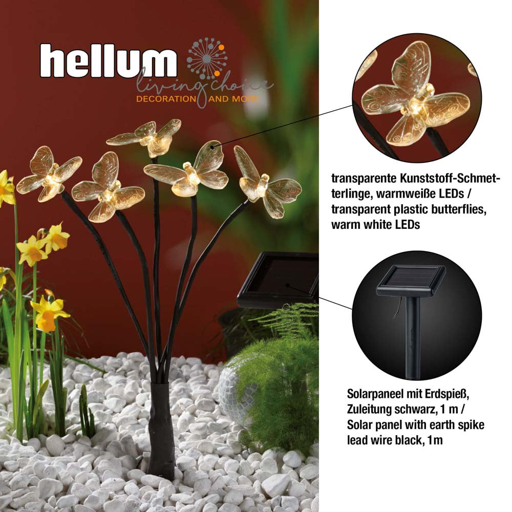 LED-Solarstab 'Schmetterling'
