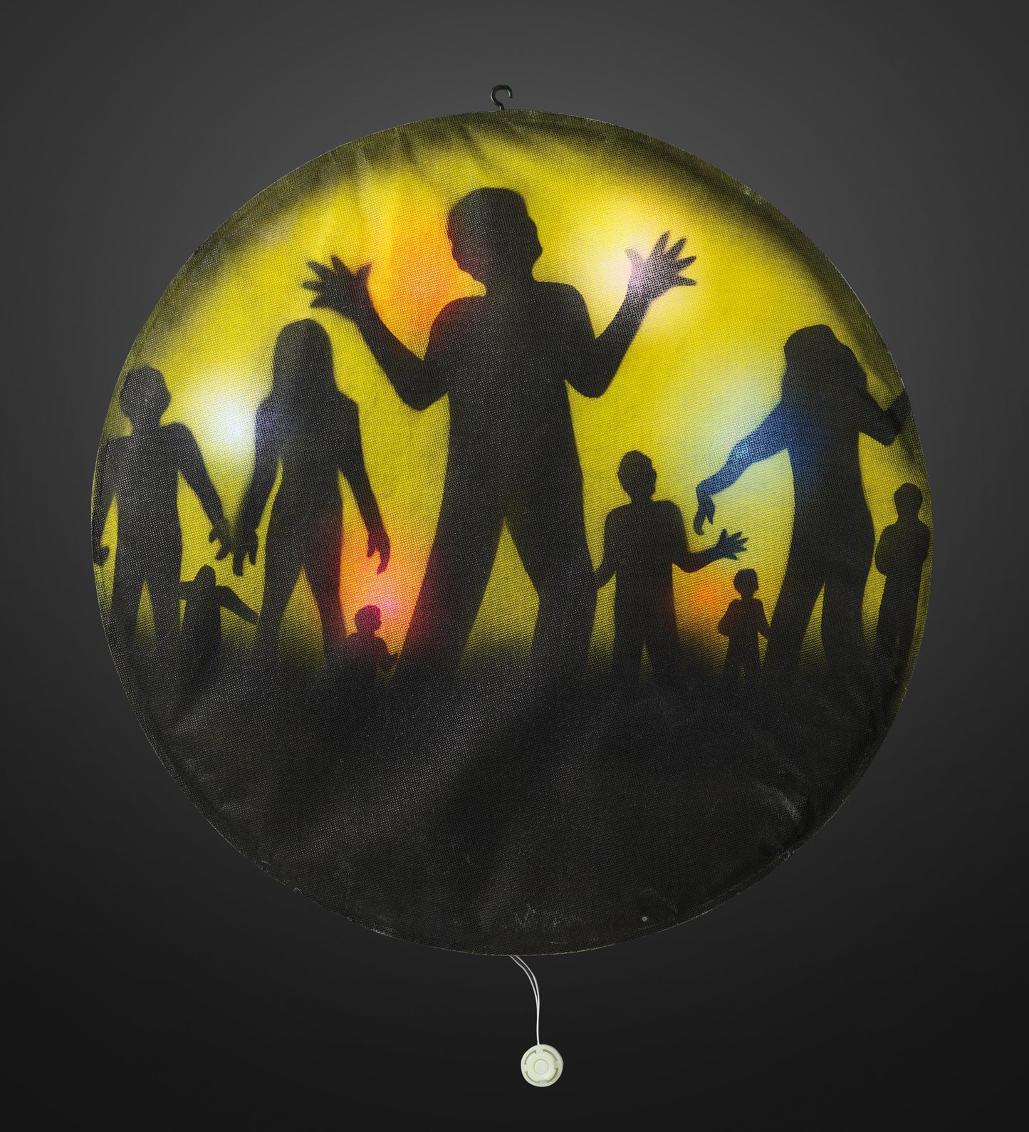 LED-Bild "Zombies", DIA 50cm, 6 LEDs, multicolor, batteriebetrieben