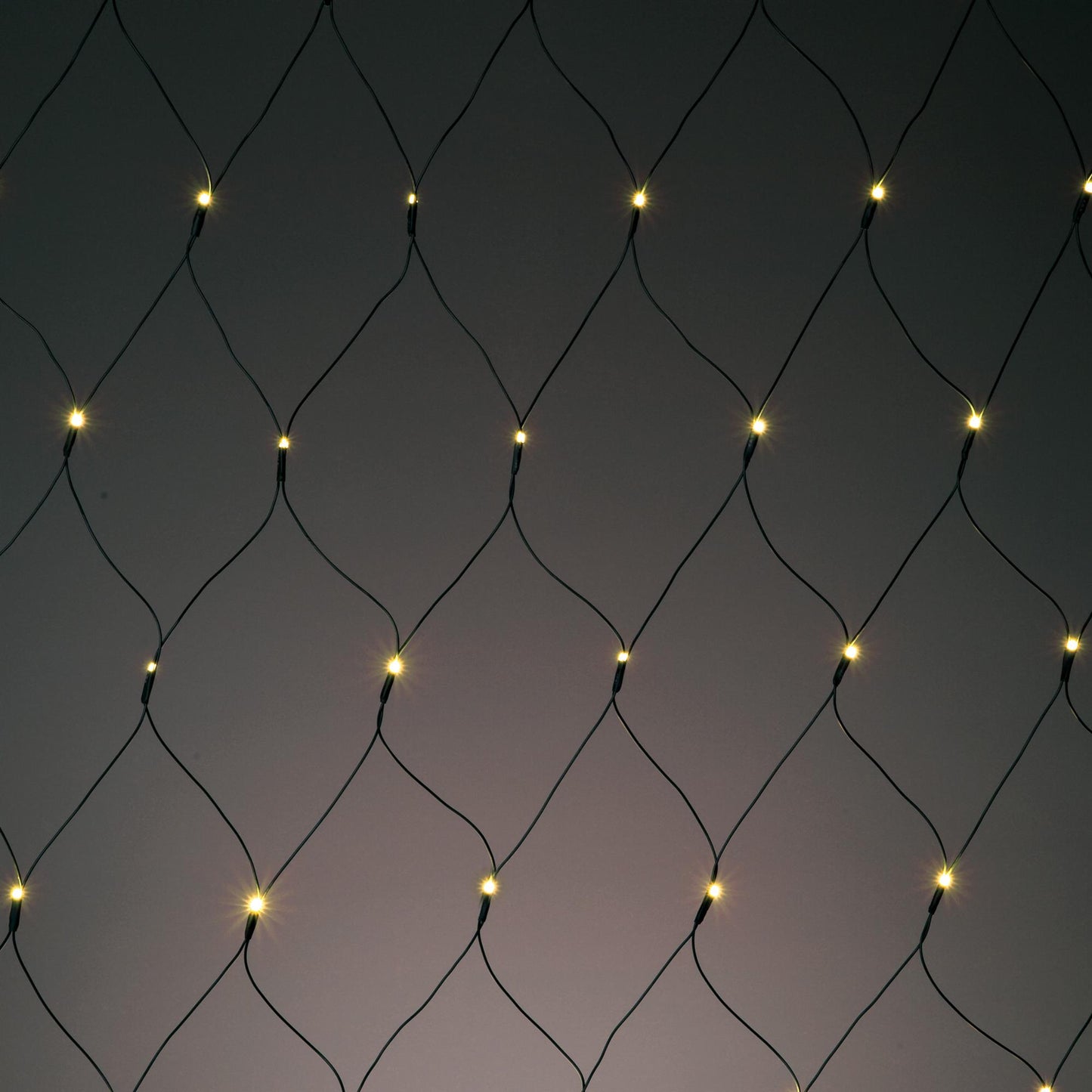 LED-Netz, 208 LEDs ww, 3x3m, verlängerbar, grünes Kabel, ohne Zuleitung