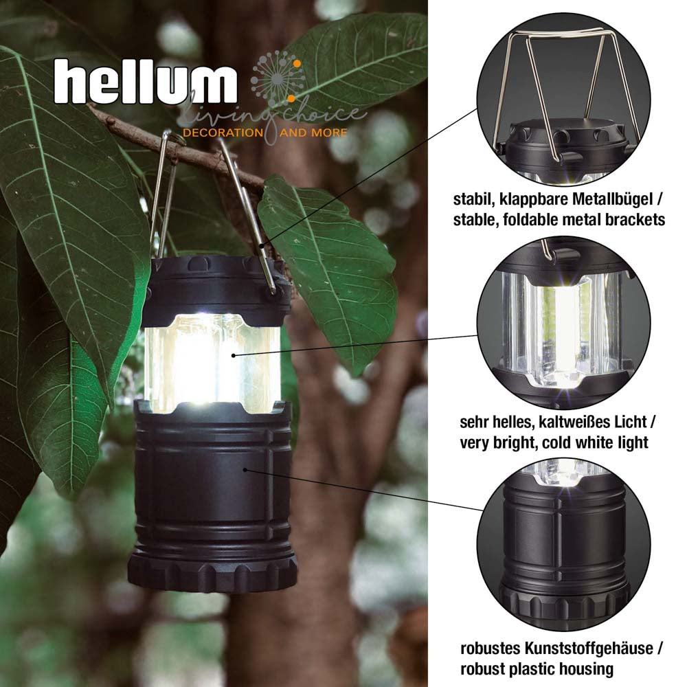 LED-Camping Laterne, "Super Bright"! 27 kaltweiße LEDs, batteriebetrieben