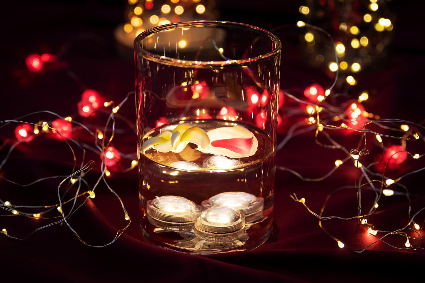 LED Teelicht, "Super Bright" , LEDs ww, 6er Set mit Fernbedienung