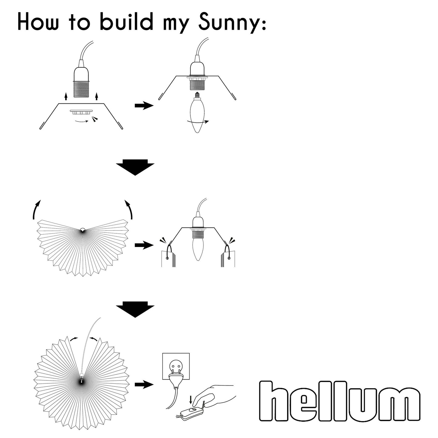 Papierlampion "Sunny", grün, hängend, weißes Kabel, E14, mit Schalter, Ø 40 cm, für innen, inkl. Lampe
