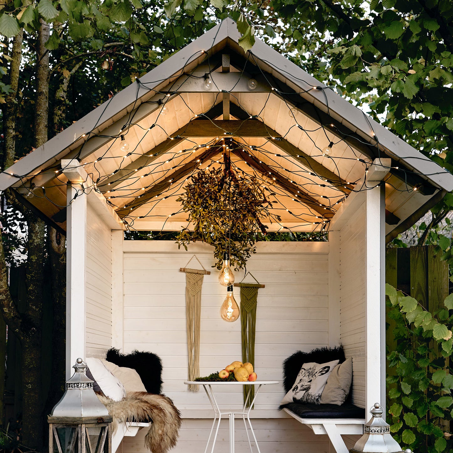 208-tlg. LED-Lichtnetz, "System-Profi", warm-weiß, grünes Kabel, 3 x 3 m, verlängerbar, ohne Stecker