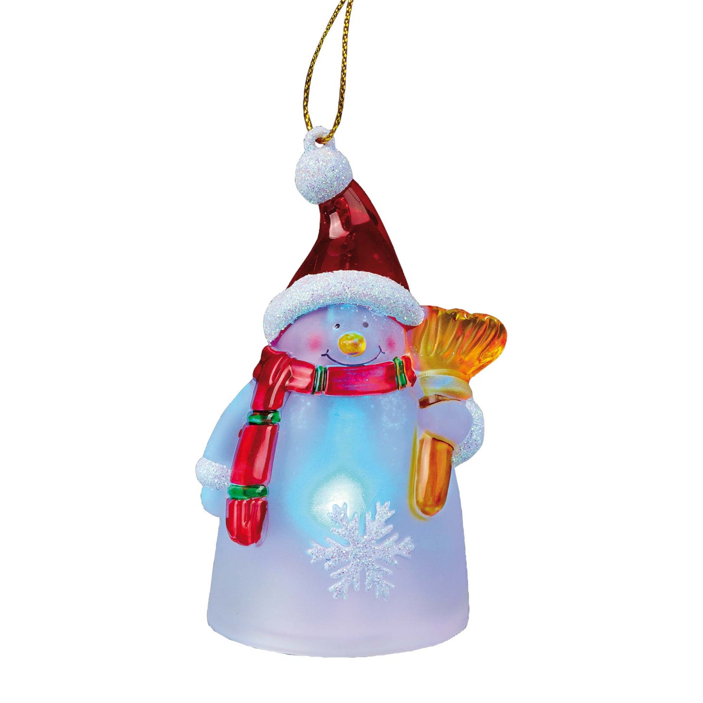 LED-Schneemann zum Aufhängen, 1 LED RGB, inkl. Batterie