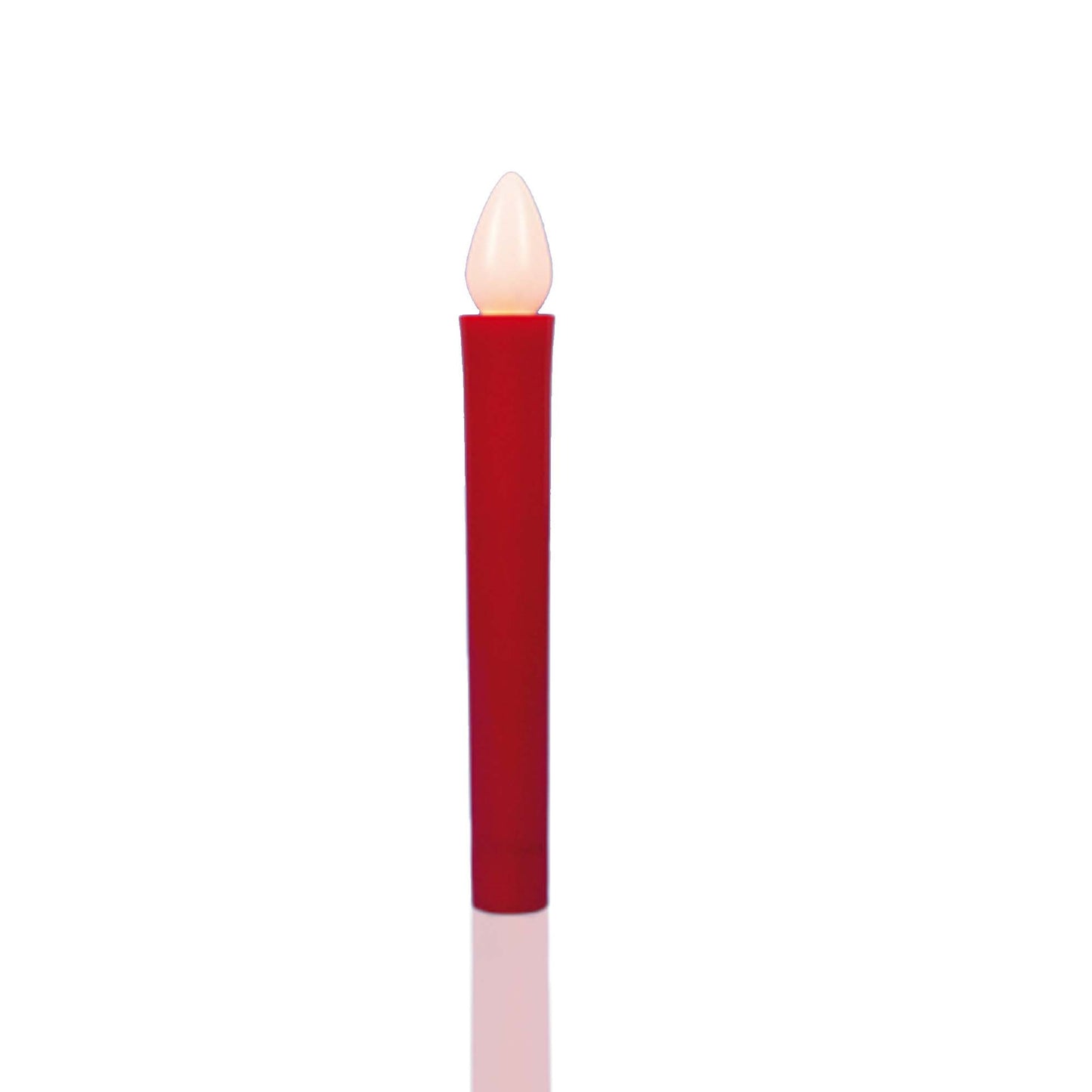 LED-Kerze, rot, 1 gelbe LED, batteriebetrieben