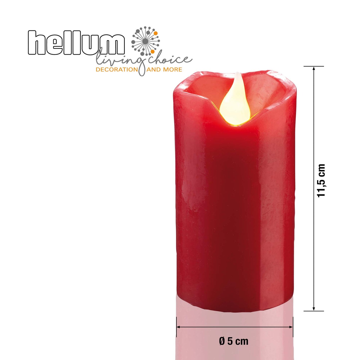 LED-Wachskerzen, H: 11,5 cm, batteriebetrieben