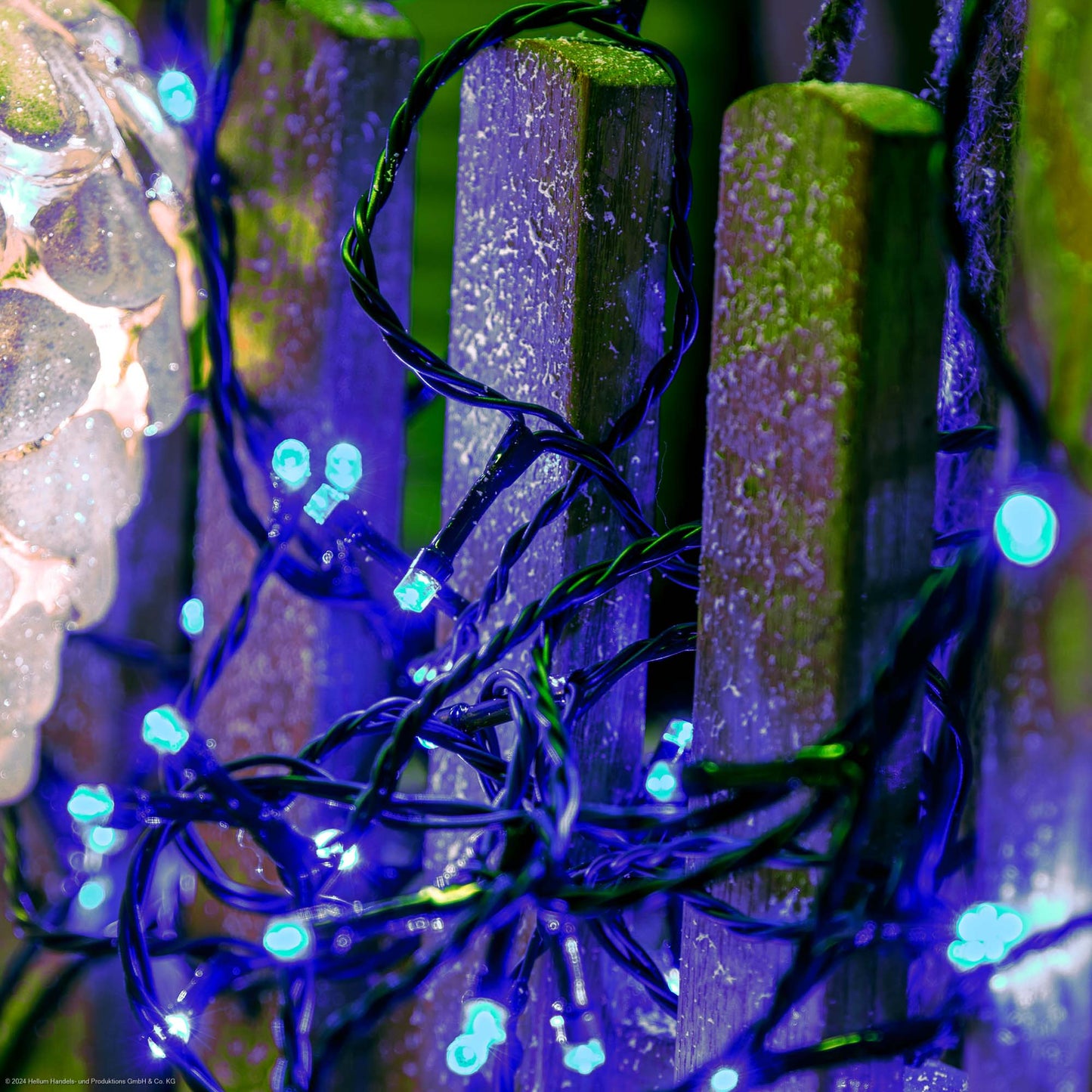 Lichterkette außen, 80 LED Lichterkette outdoor strom 7,9m Lichterkette blau