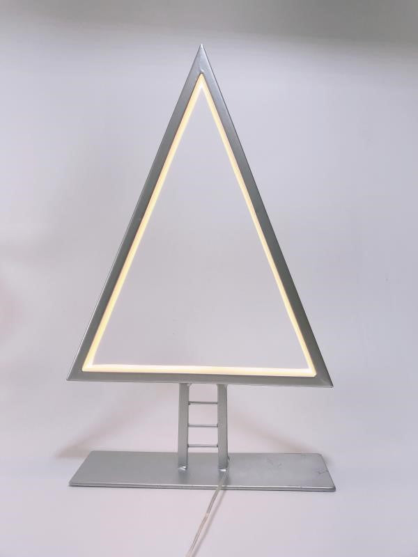 LED-Metallbaum silber, mit Neon-Lichtschlauch ww