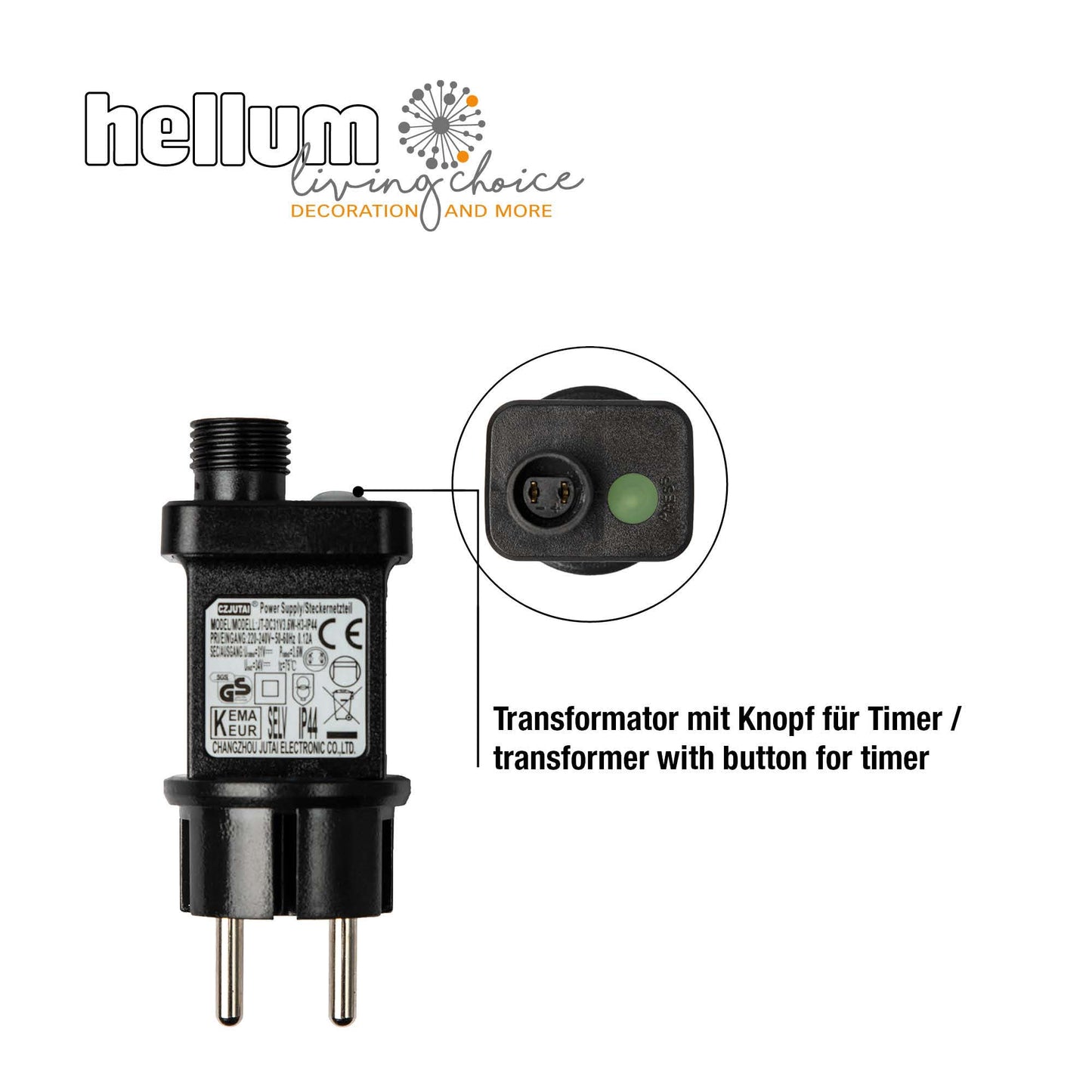 B-Ware LED-Kranz mit Lichterkette "Tauperlen", Ø70cm,7680 LEDs ww, Außen-Transformator