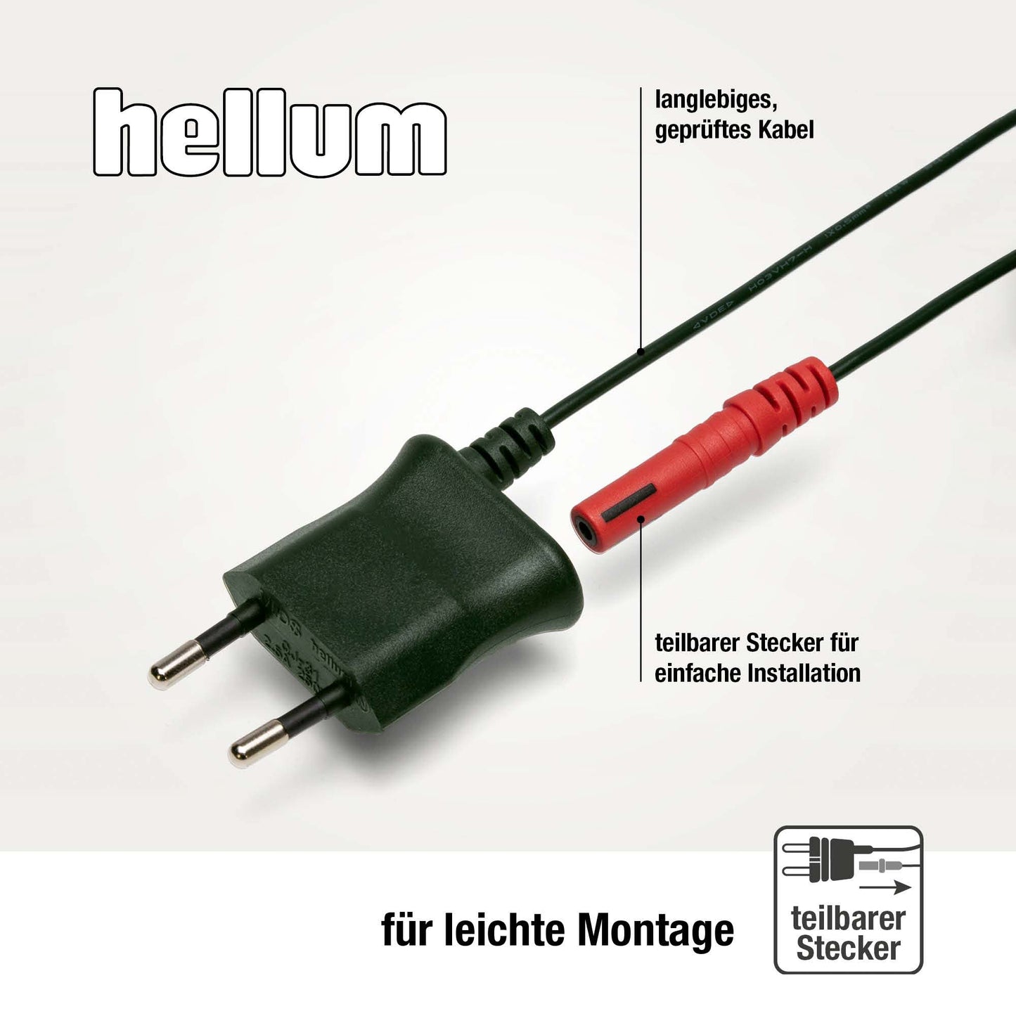 30-tlg. LED-Filament-Riffelkerzenkette, warm-weiß, für innen, teilbarer Stecker