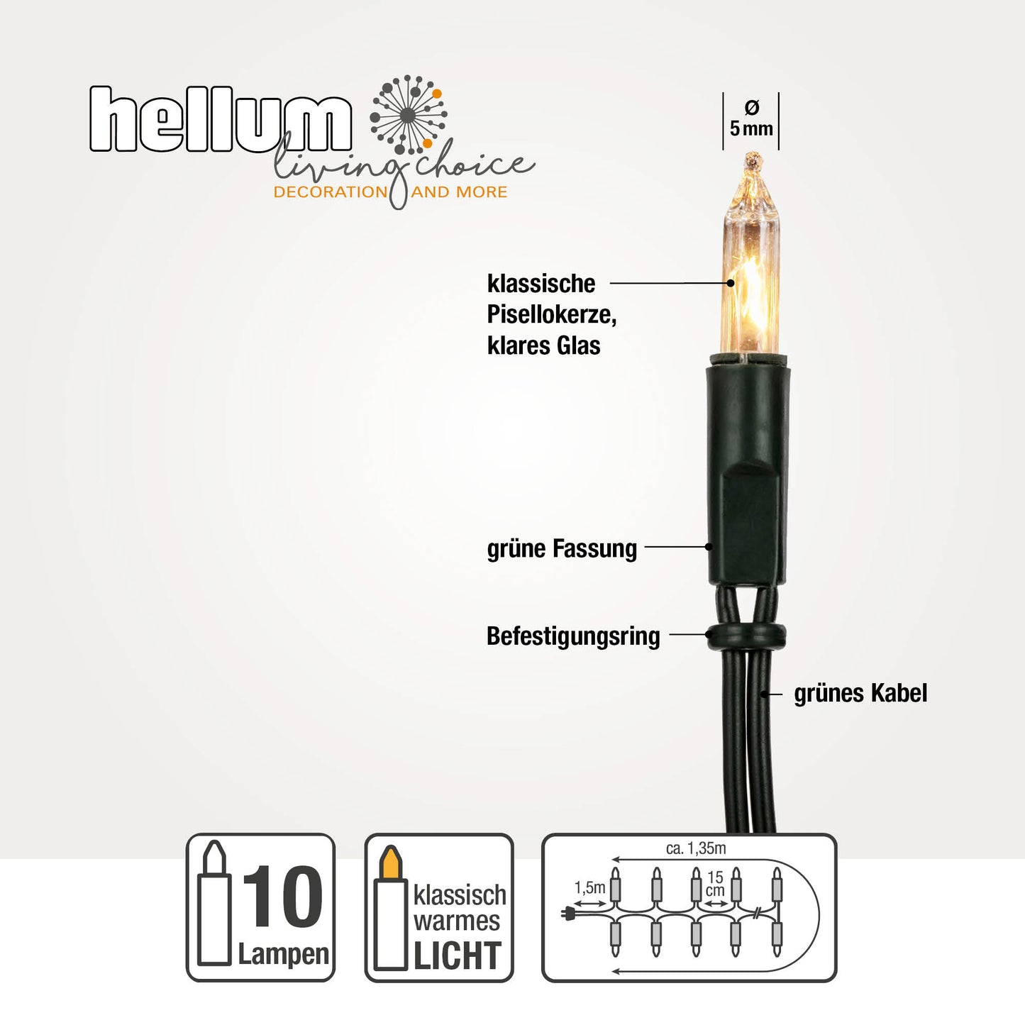 10-tlg. Minikette, grün/klar, Euro-Stecker, für innen 831115_FBA_G1_FNSKU
