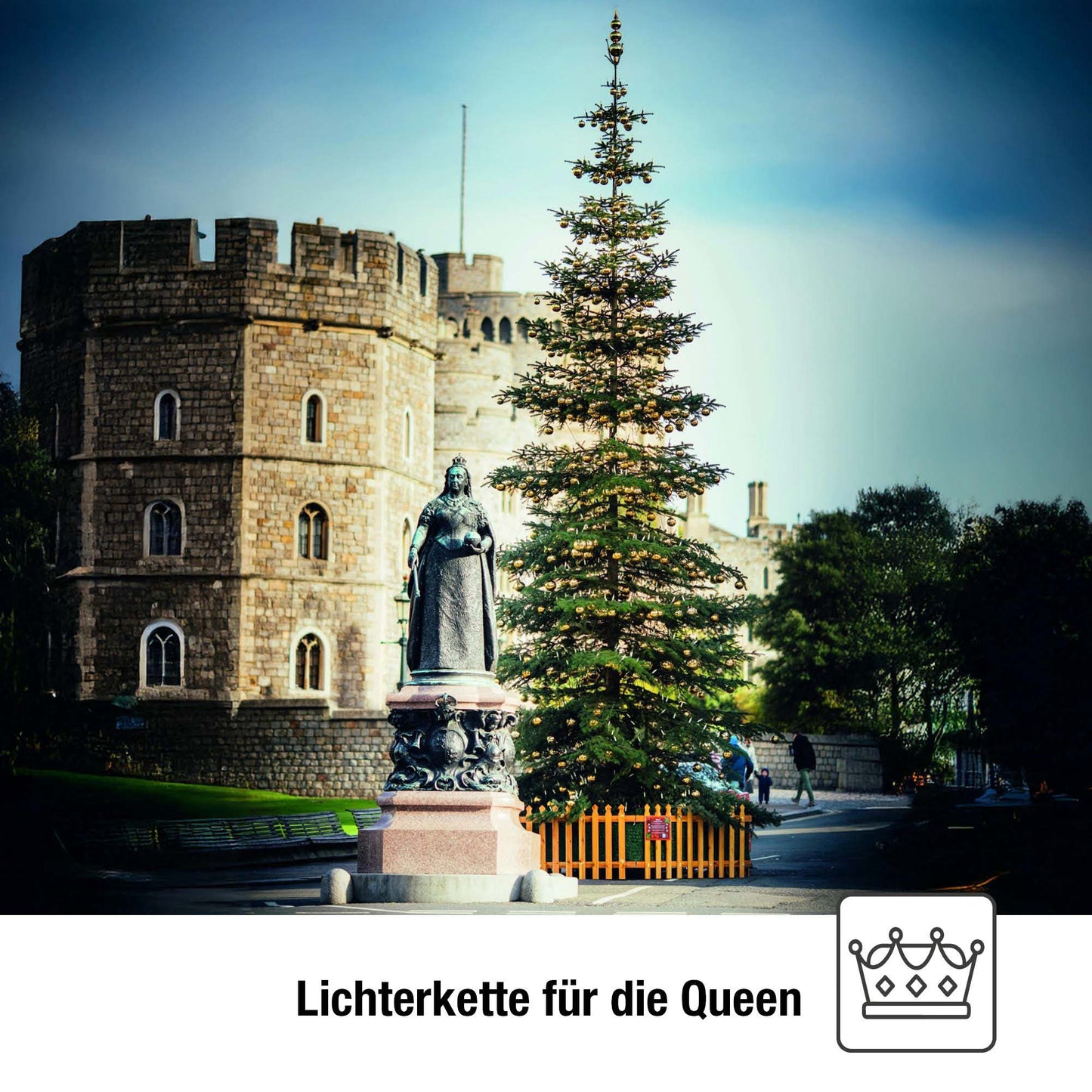 Lichterkette Weihnachtsbaum außen 15 teilig, Made in Germany, Schaftkerzen, inkl. 3 Ersatzkerzen, Glühfaden