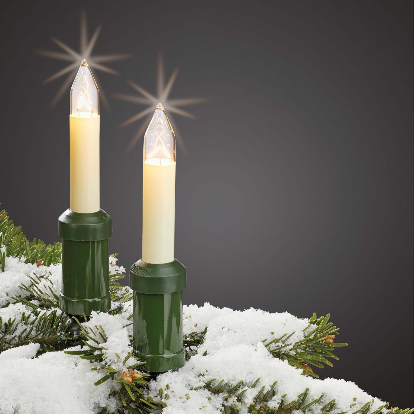 Ersatzkerzen Lichterkette 23V 3W für Lichterketten & Schwibbogen, 3 Stück Schaftkerzen E10 für 10 Brennstellen innen & außen 908039