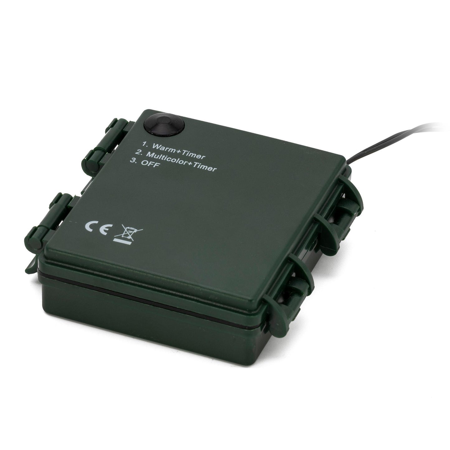 LED-Lichterkette, 100 LEDs, umschaltbar von ww auf Multicolor, batteriebetrieben