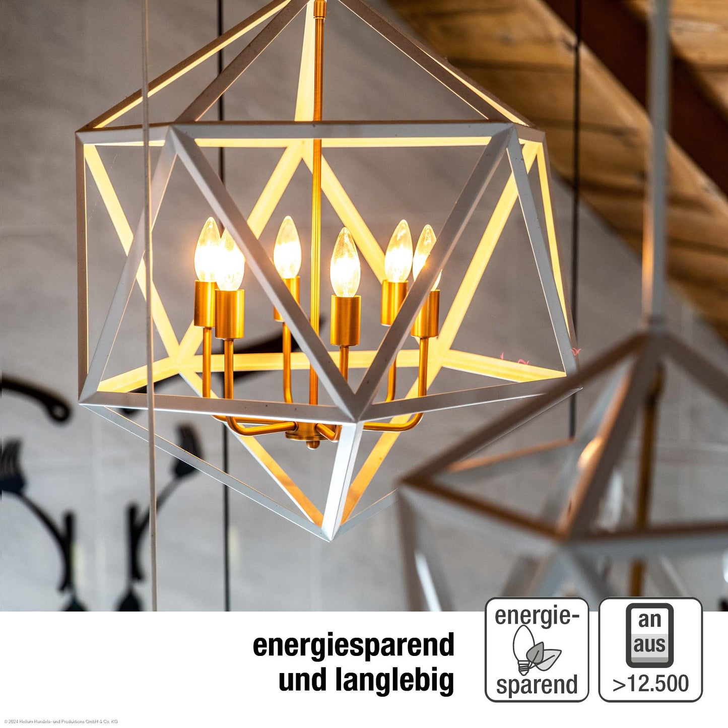 4er-Set_LED-Kerzenlampe C35, E14, 4,5 W, 470 lm, klar