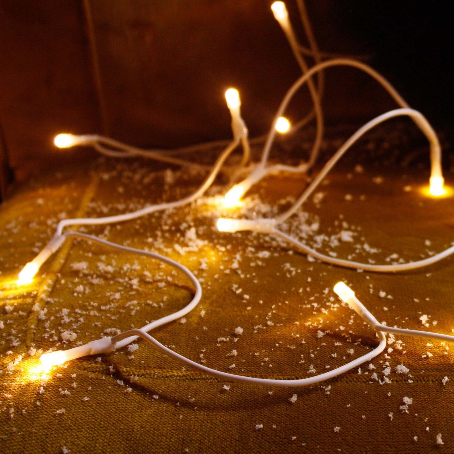 20-tlg. LED-Lichterkette, warm-weiße LEDs, weißes-Kabel, Euro-Stecker, 579116