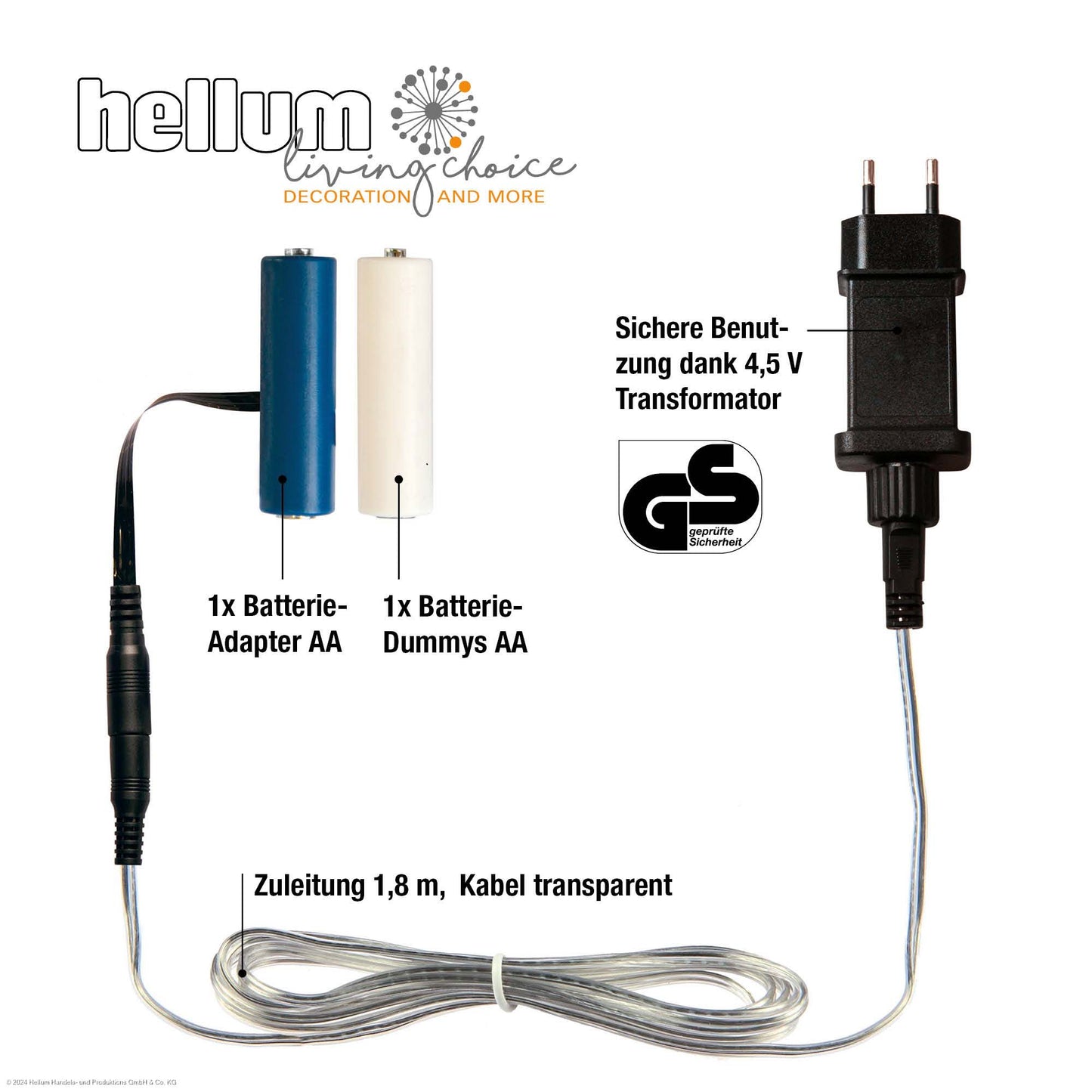 Batterie-Adapter für 2 x AA 578317/ 578980