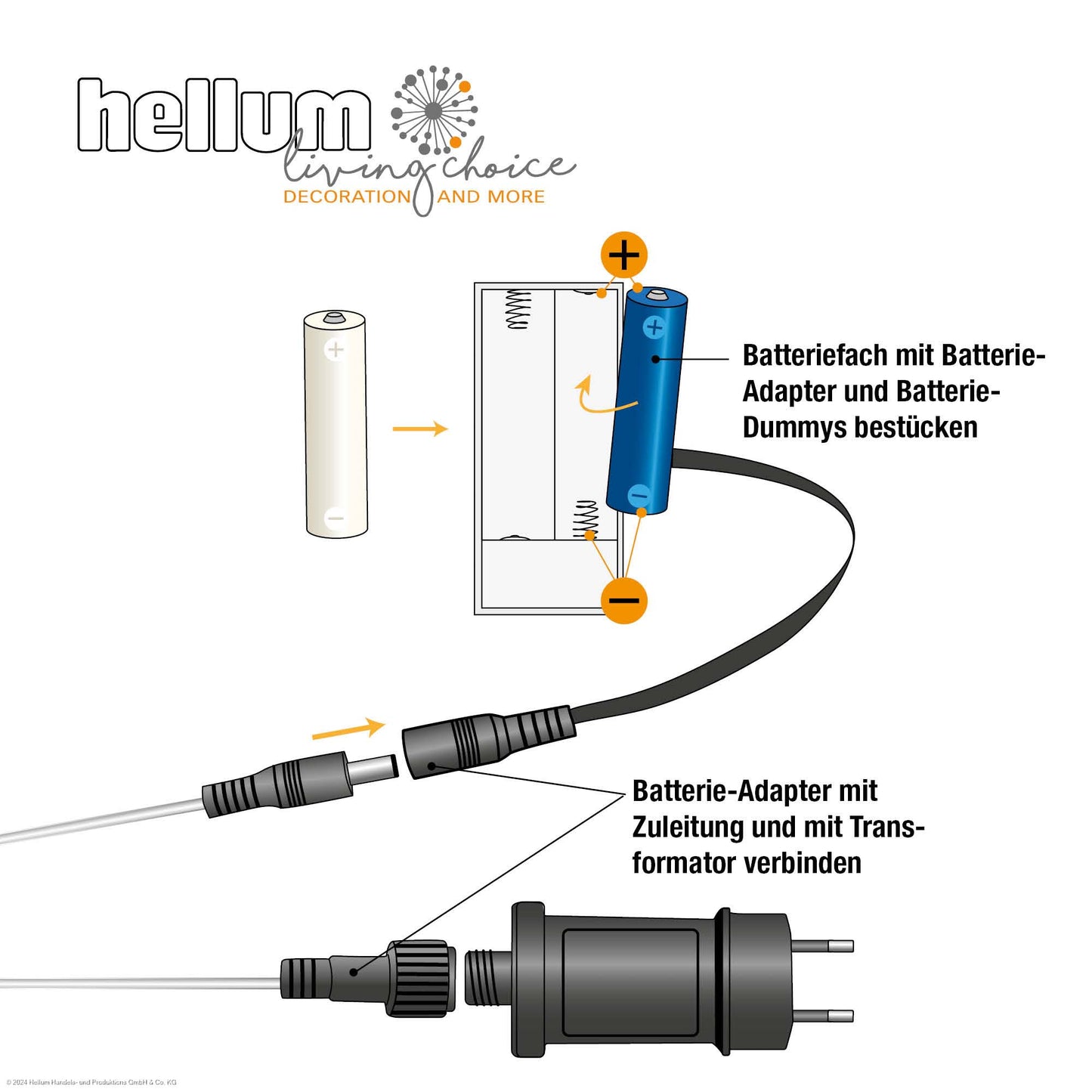 Batterie-Adapter für 2 x AAA 150506/ 578362