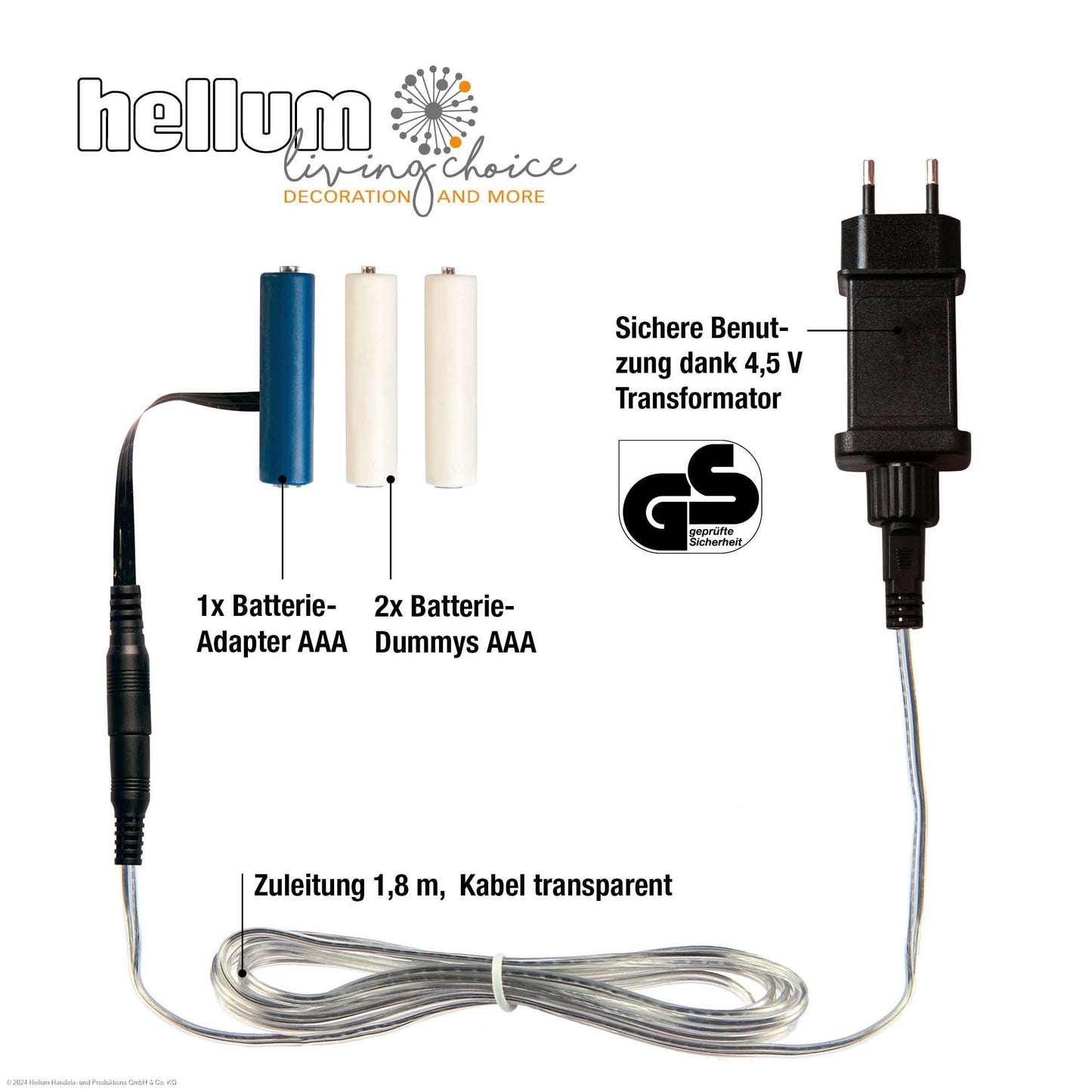 Batterie-Adapter für 3 x AAA, 150513/ 578379