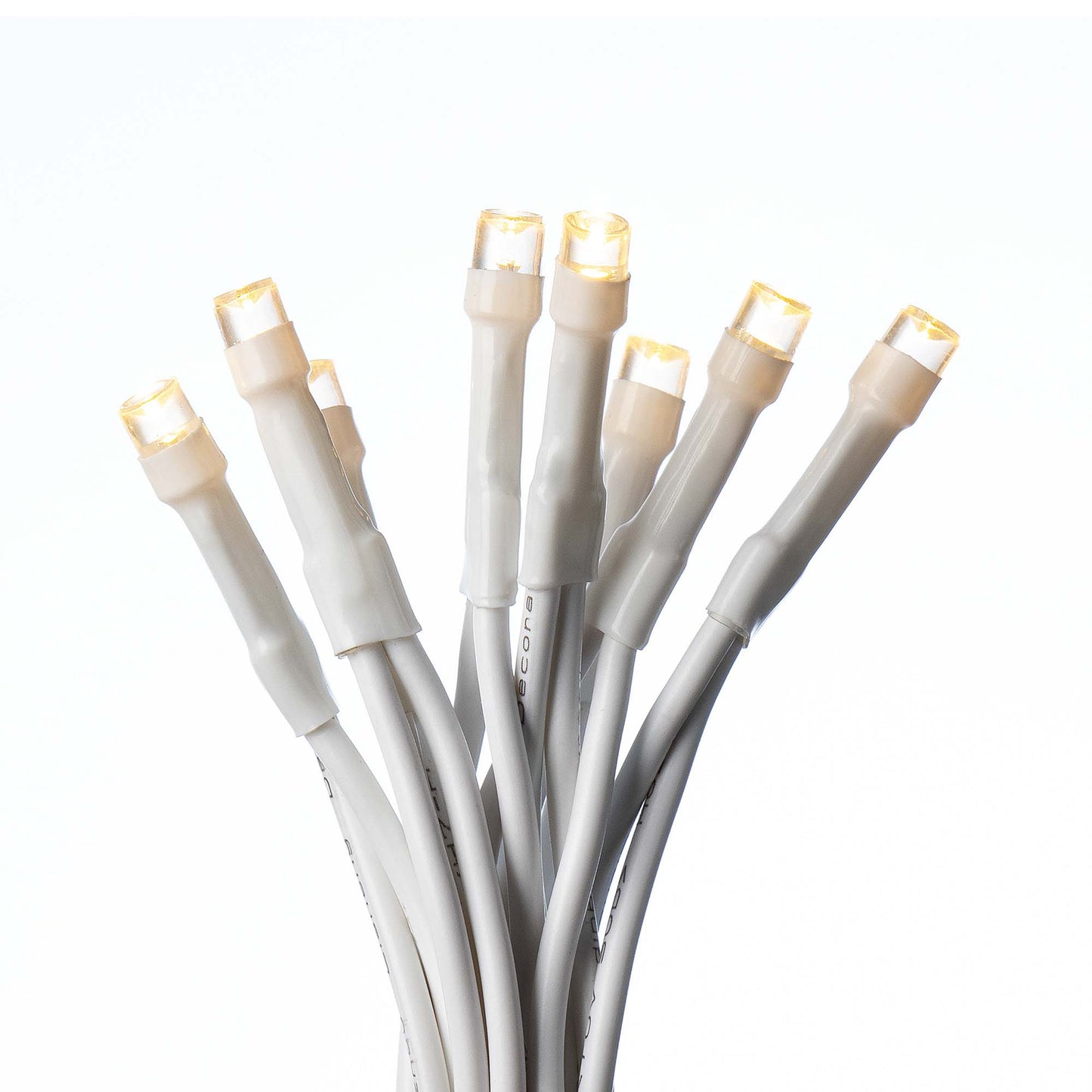 100-tlg. LED-Lichterkette für innen, klassisch warm-weiß, weißes-Kabel, Euro-Stecker