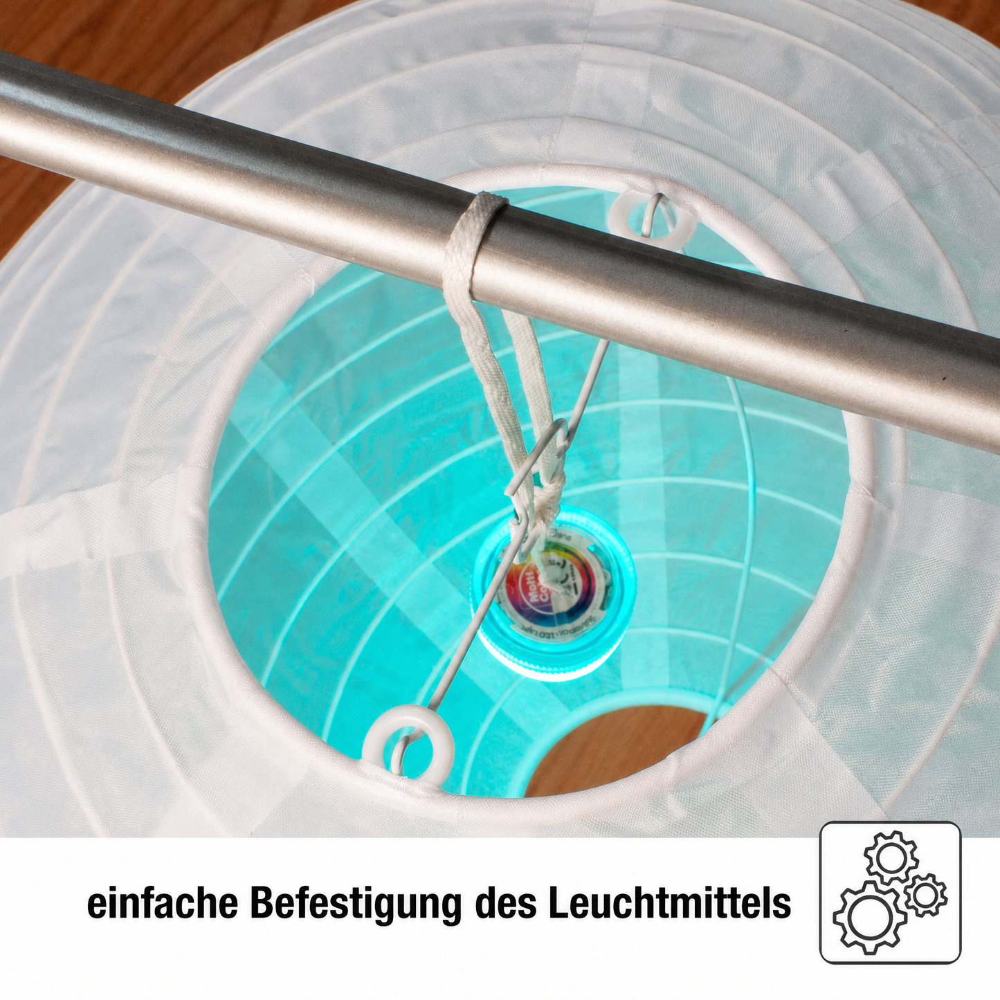 10er LED Lampions außen mit Fernbedienung,12 Farben, dimmbar Ø30cm mit Batterie
