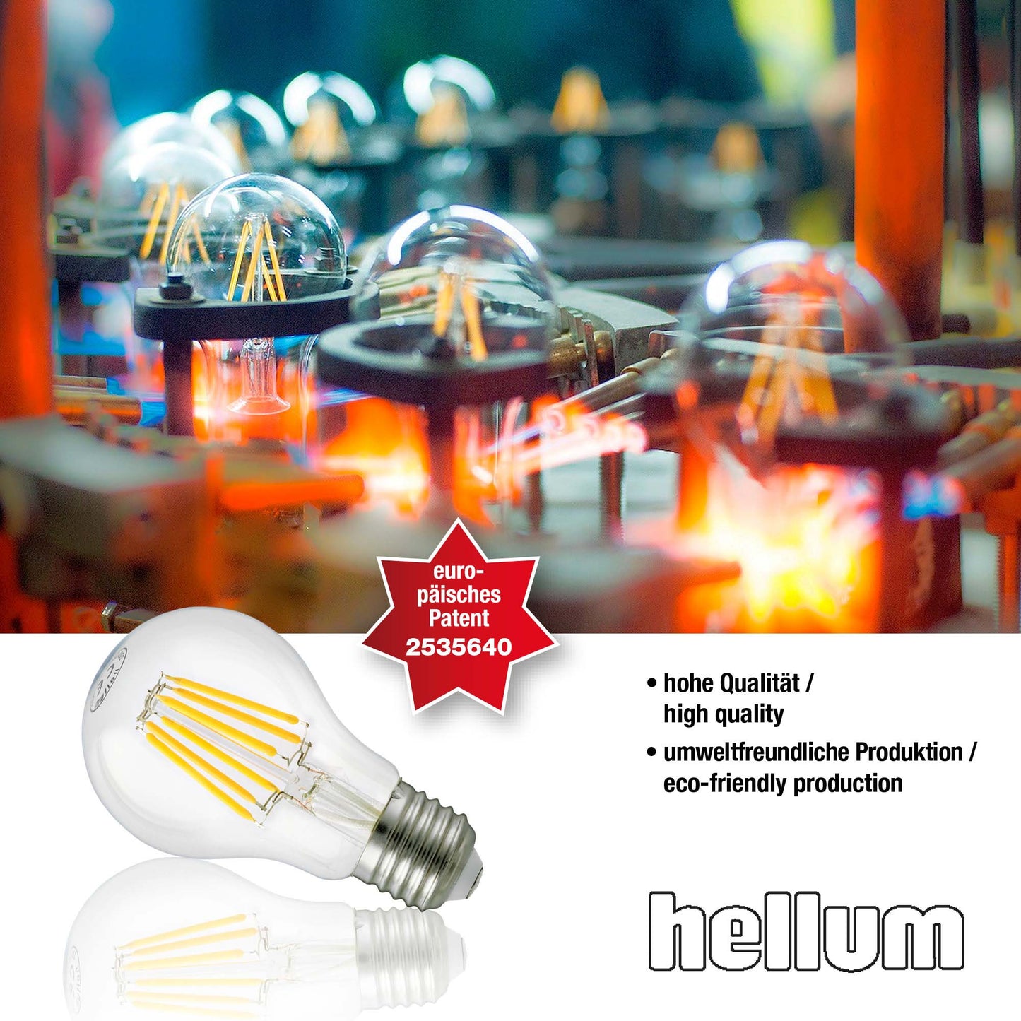 LED-Glühlampe A60,  E27, 7 W, 806 lm, klar