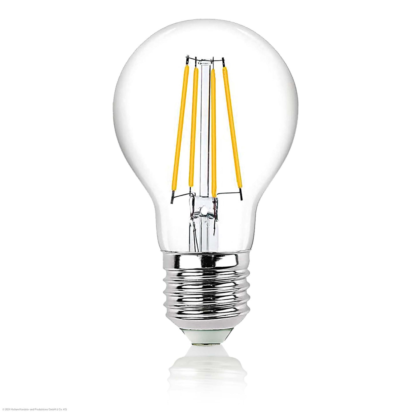 LED Glühbirne E27 dimmbar, 7,3W mit 806 Lumen, ersetzt 60-Watt Glühbirne, warmweiß 2700 Kelvin Klar 90 Ra