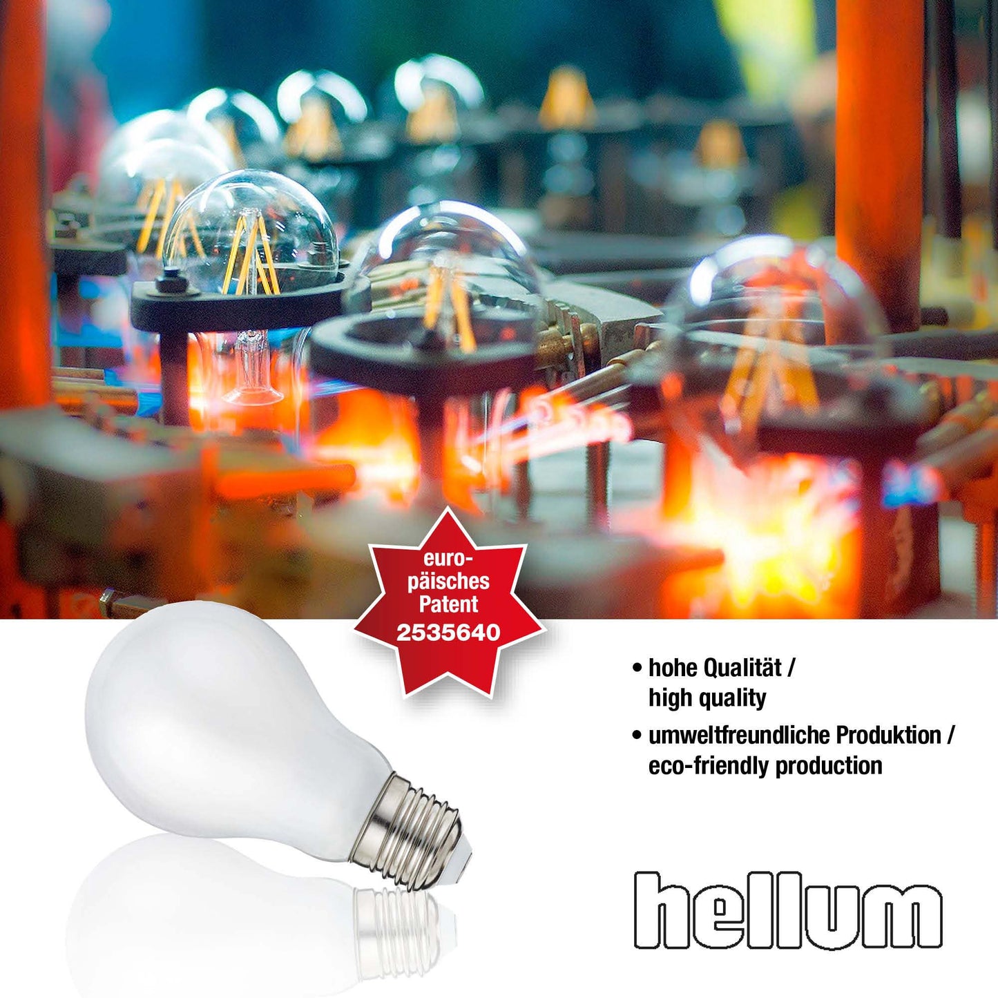 10er-Set_LED-Filament-Lampe A60, E27, 7W, matt, 806 lm