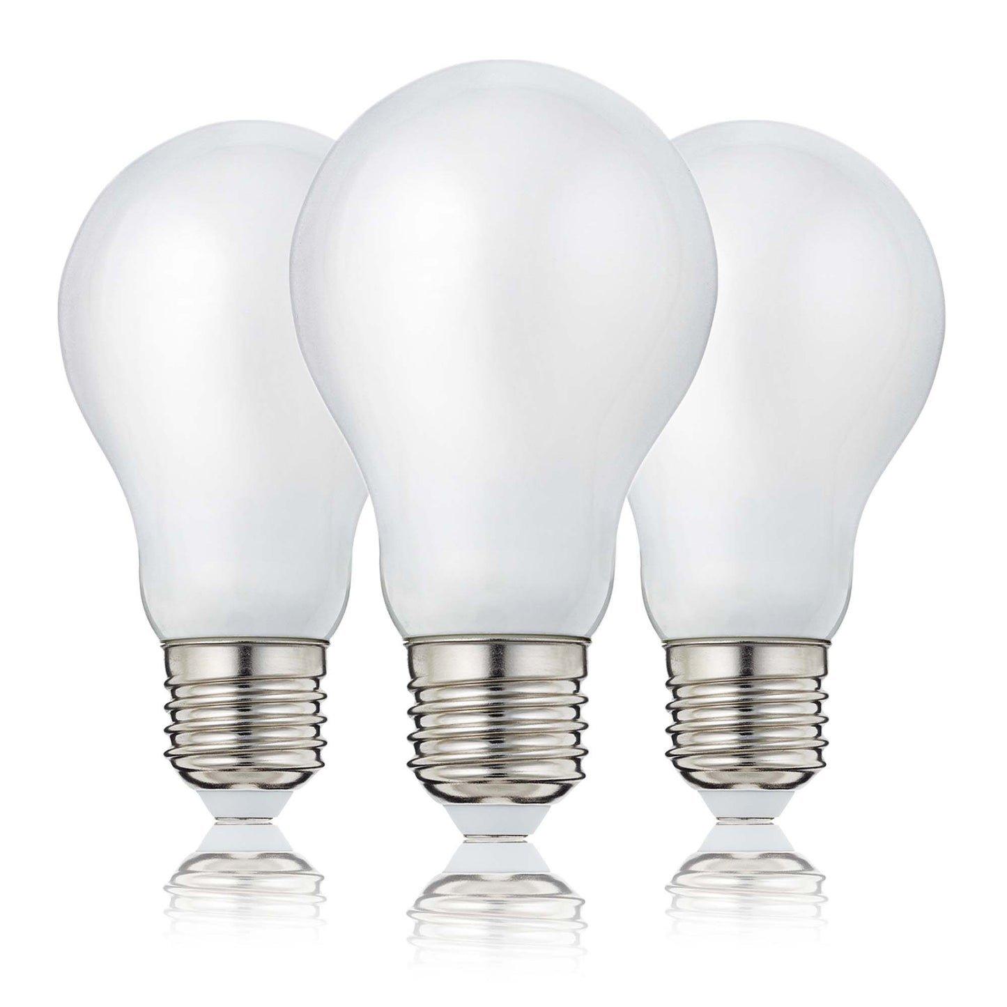 3er-Set LED-Filament-Lampe A60, E27, 7W, matt, 806 lm
