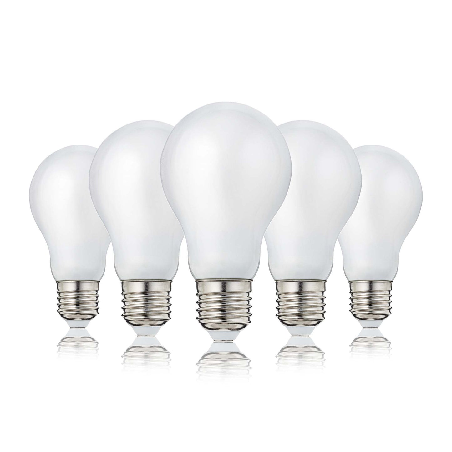 5er-Set LED-Filament-Lampe A60, E27, 7W, matt, 806 lm