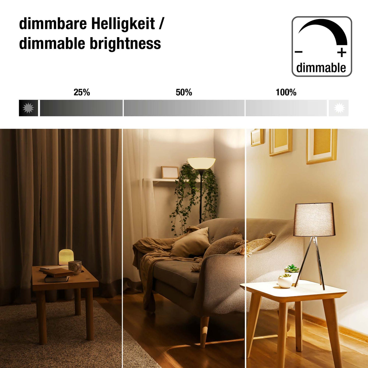 5er-Set_LED-Glühlampe A60,  E27, 4,2 W dimmbar, 470 lm, klar