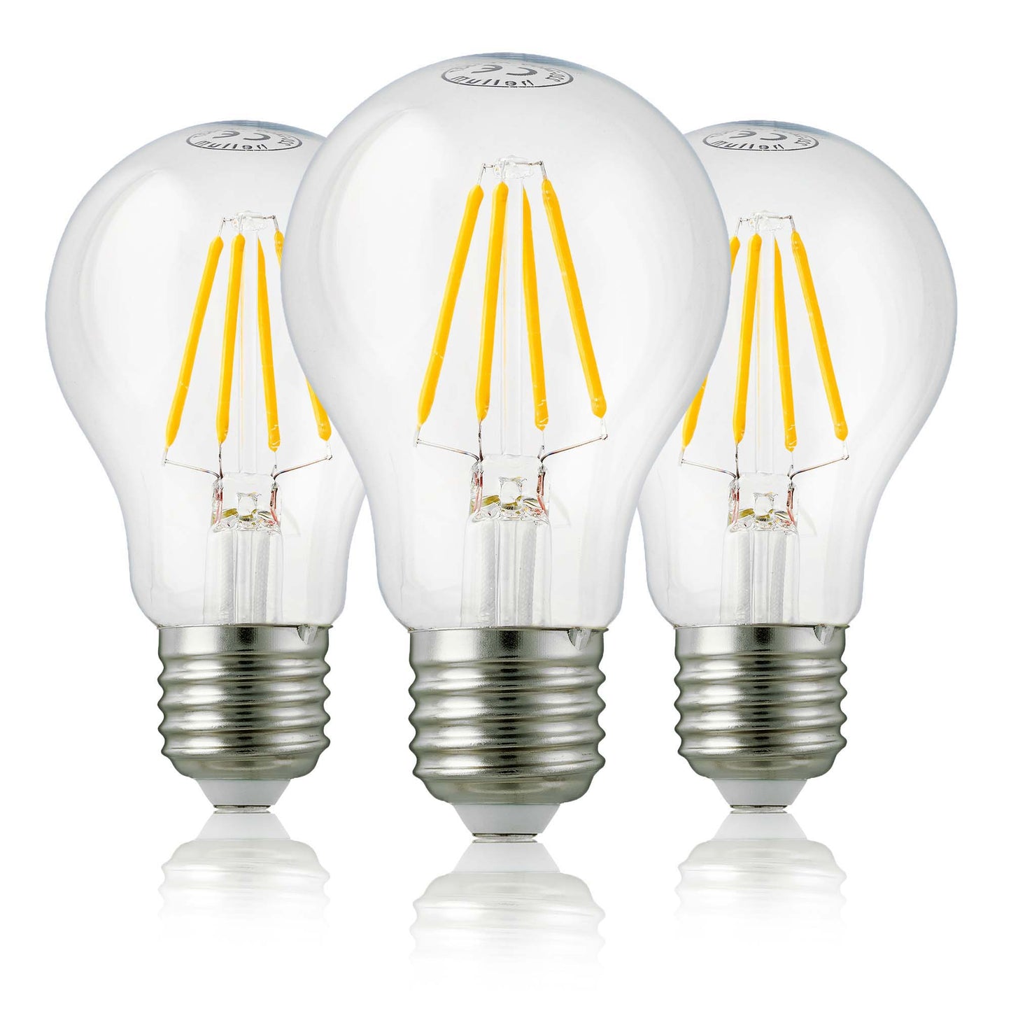 3er-Set_LED-Glühlampe A60,  E27, 4,2 W dimmbar, 470 lm, klar