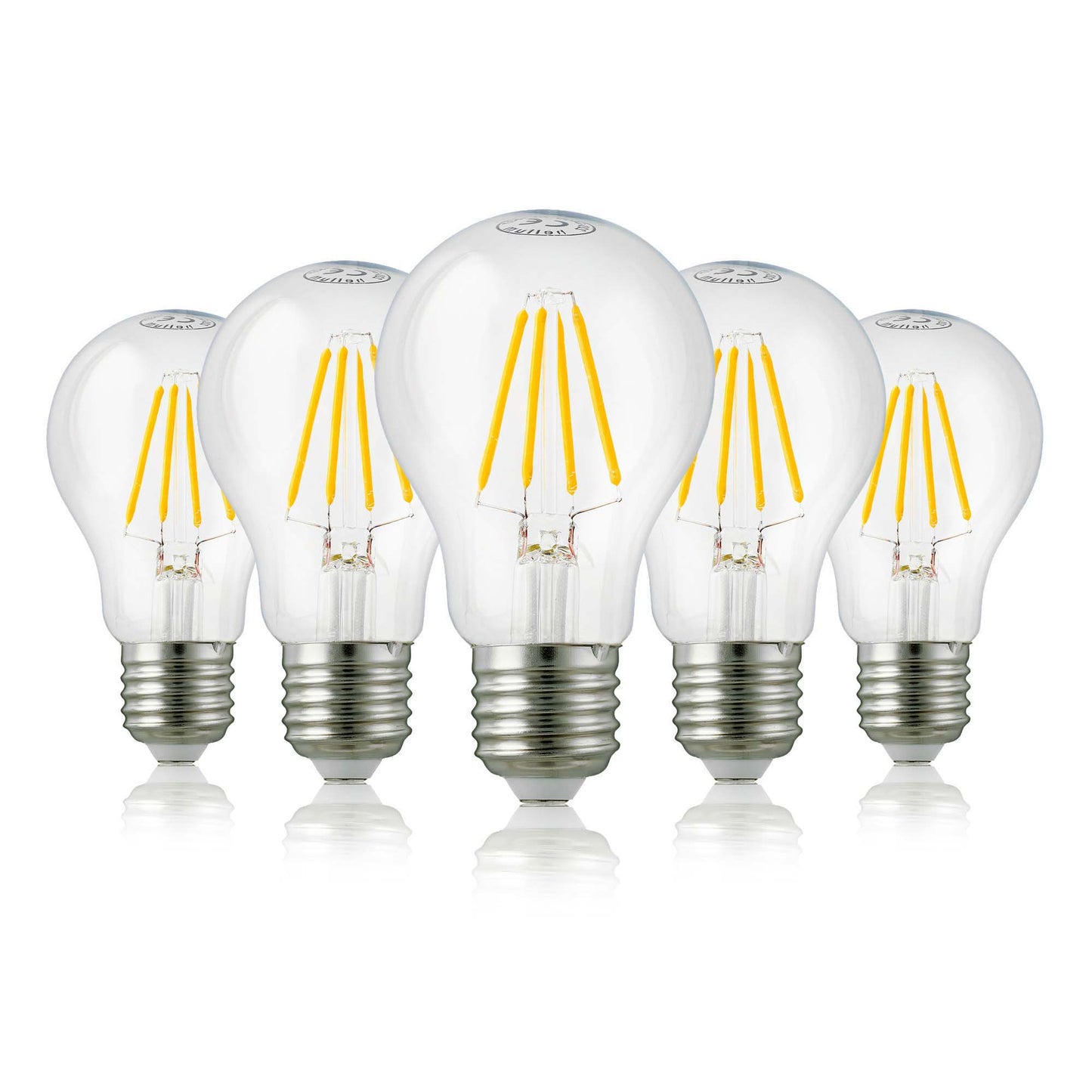 5er-Set_LED-Glühlampe A60,  E27, 4,2 W dimmbar, 470 lm, klar