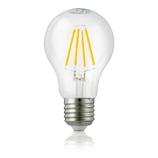 LED Glühbirne E27 dimmbar, 7,3W mit 806 Lumen, ersetzt 60-Watt Glühbirne, warmweiß 2700 Kelvin Klar 90 Ra