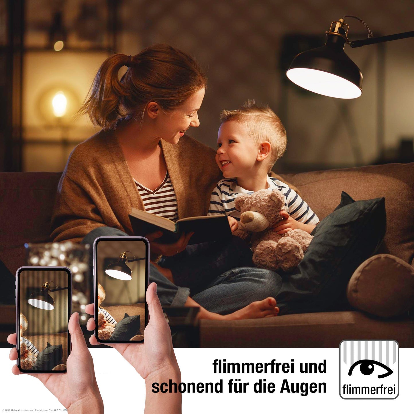 Hellum Kerzenlampe LED-Filament Glühbirne E14 warmweiß, 2,5W, 250 Lumen, C35, 2700 Kelvin matt, 3-er Set 220216