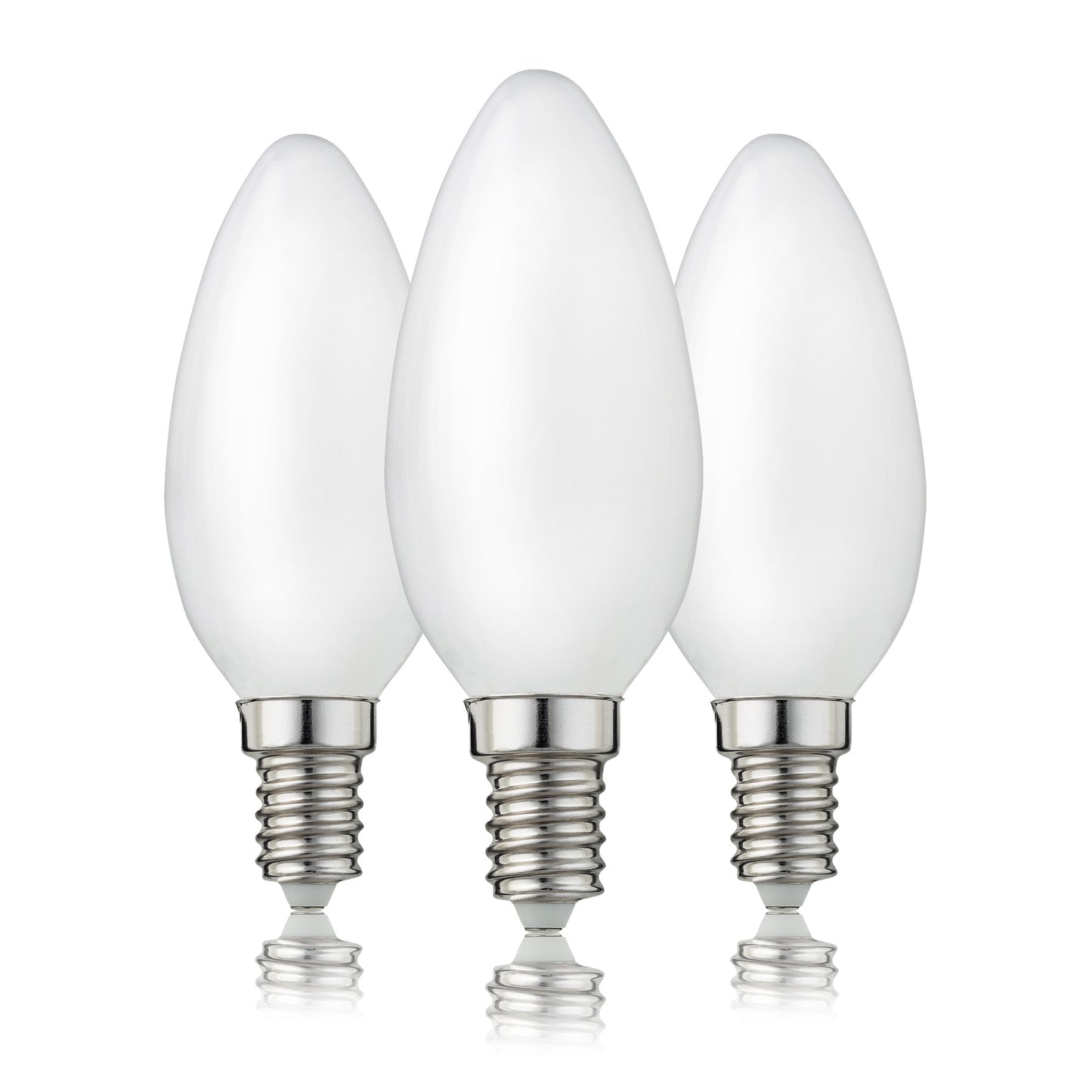 3er-Set_LED-Kerzenlampe C35,  E14, 4,5 W, 350 L, matt