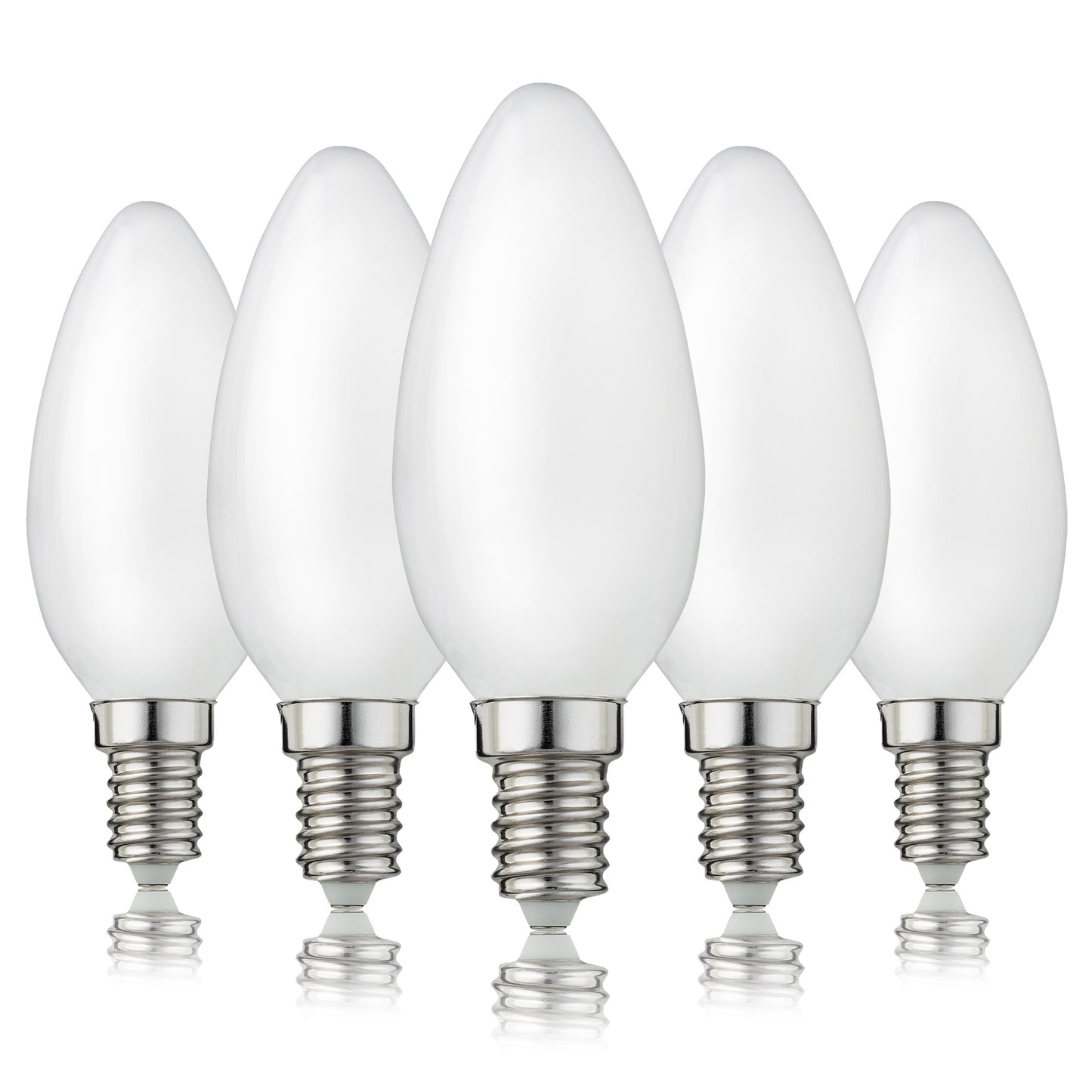 5er-Set_LED-Kerzenlampe C35,  E14, 4,5W, matt