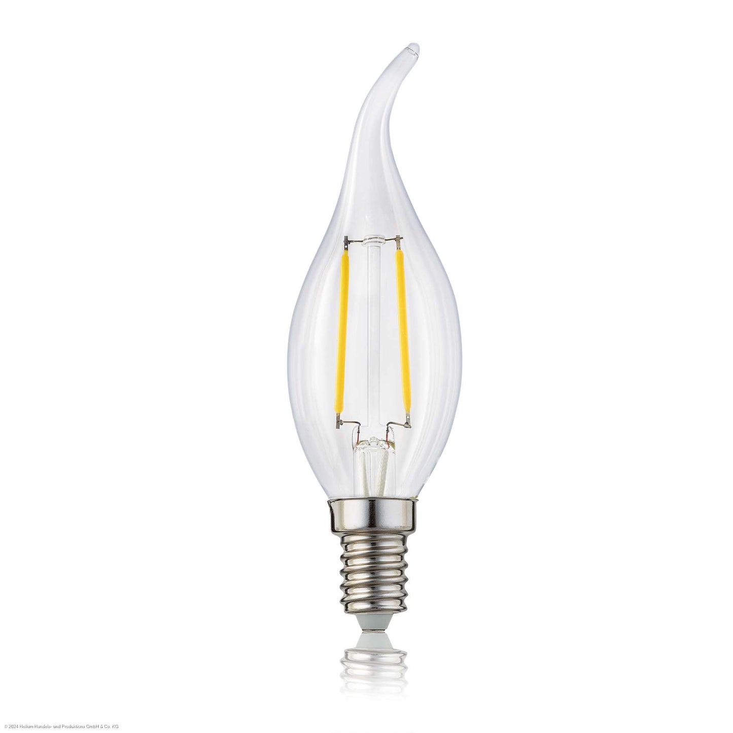 Glühbirne E14 LED warmweiss Kerzenform Windstoß klar 2,2W, 250lm, 2700K 207316