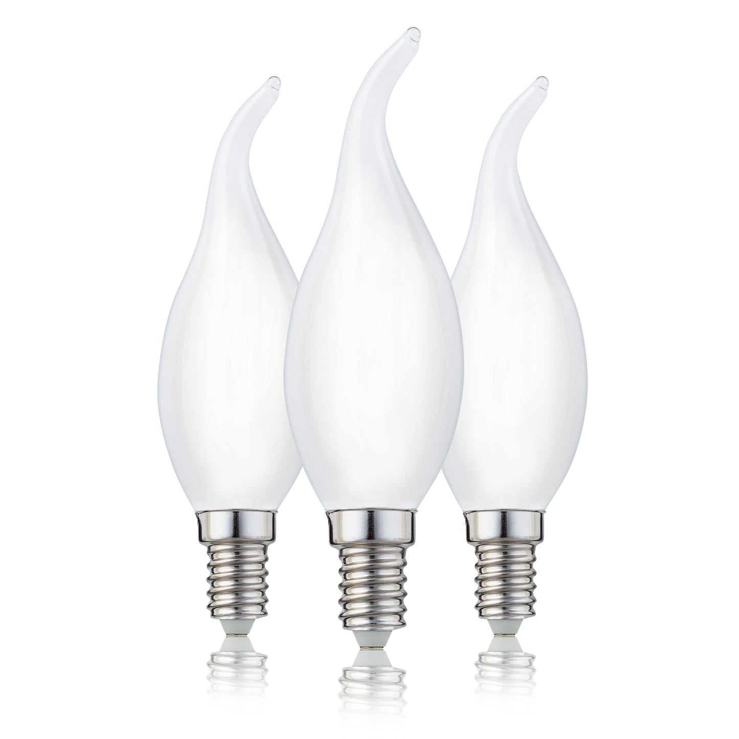 3er-Set_LED-Windstoßlampe CA35,  E14, 2,2 W, 250 lm, matt