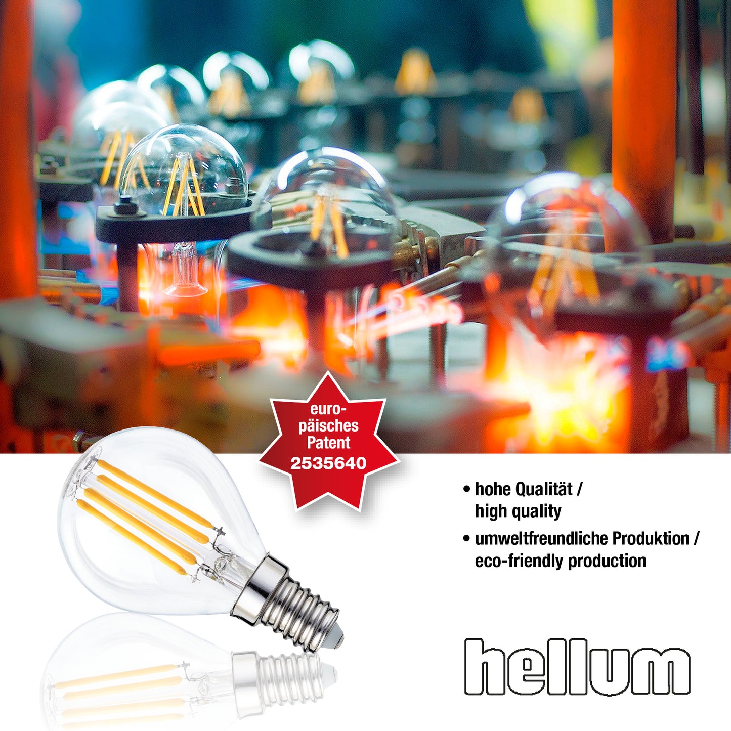 10er-Set_LED-Tropfenlampe G45,  E14, 4,2 W, 470lm, klar