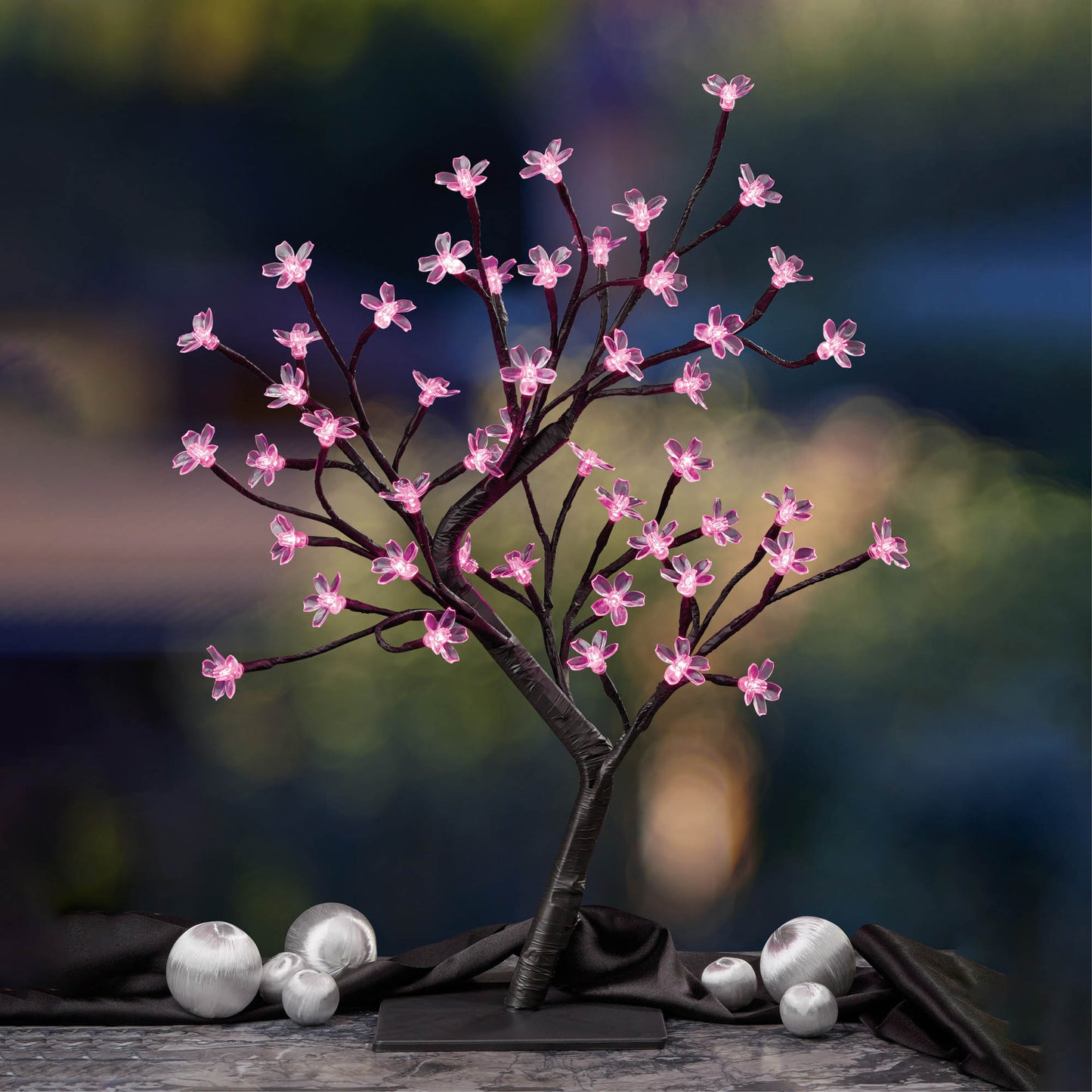 LED-Baum mit Kirschblüten, 48 LEDs