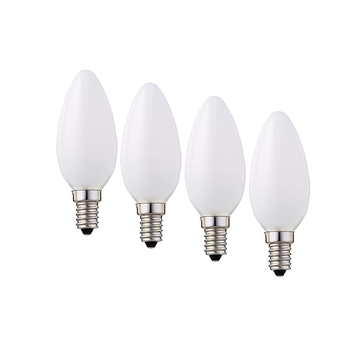 4er-Set_LED-Kerzenlampe C35,  E14, 4,5 W, 350 L, matt