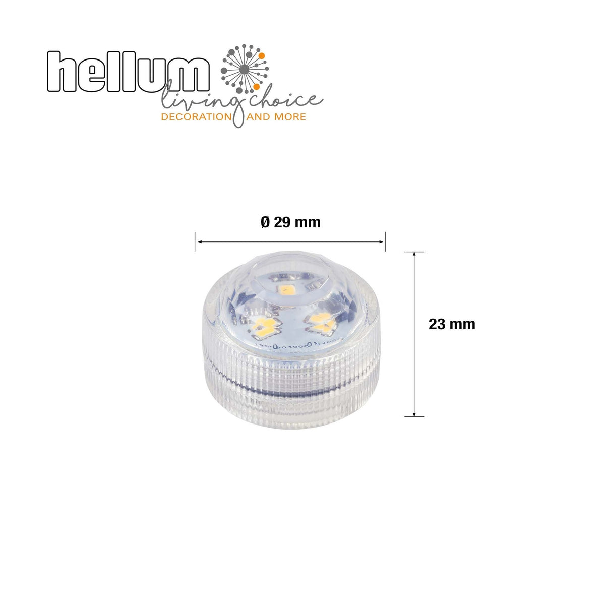 LED Teelichter 2er Set außen, 6 LED warmweiß, Ø29 mm, mit Fernbedienung, batteriebetrieben