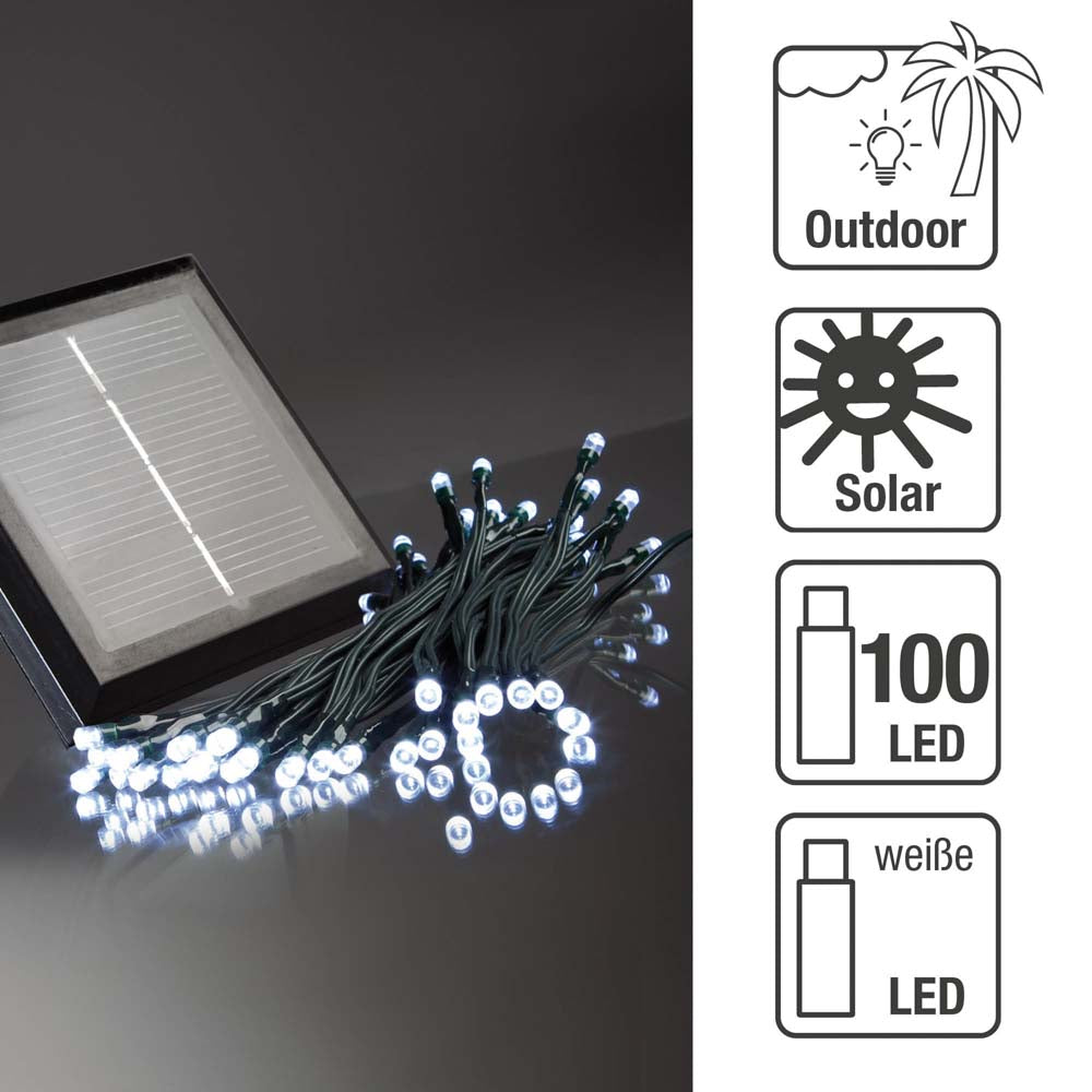 100-tlg. LED - Solar-Lichterkette, Kabel grün_540819
