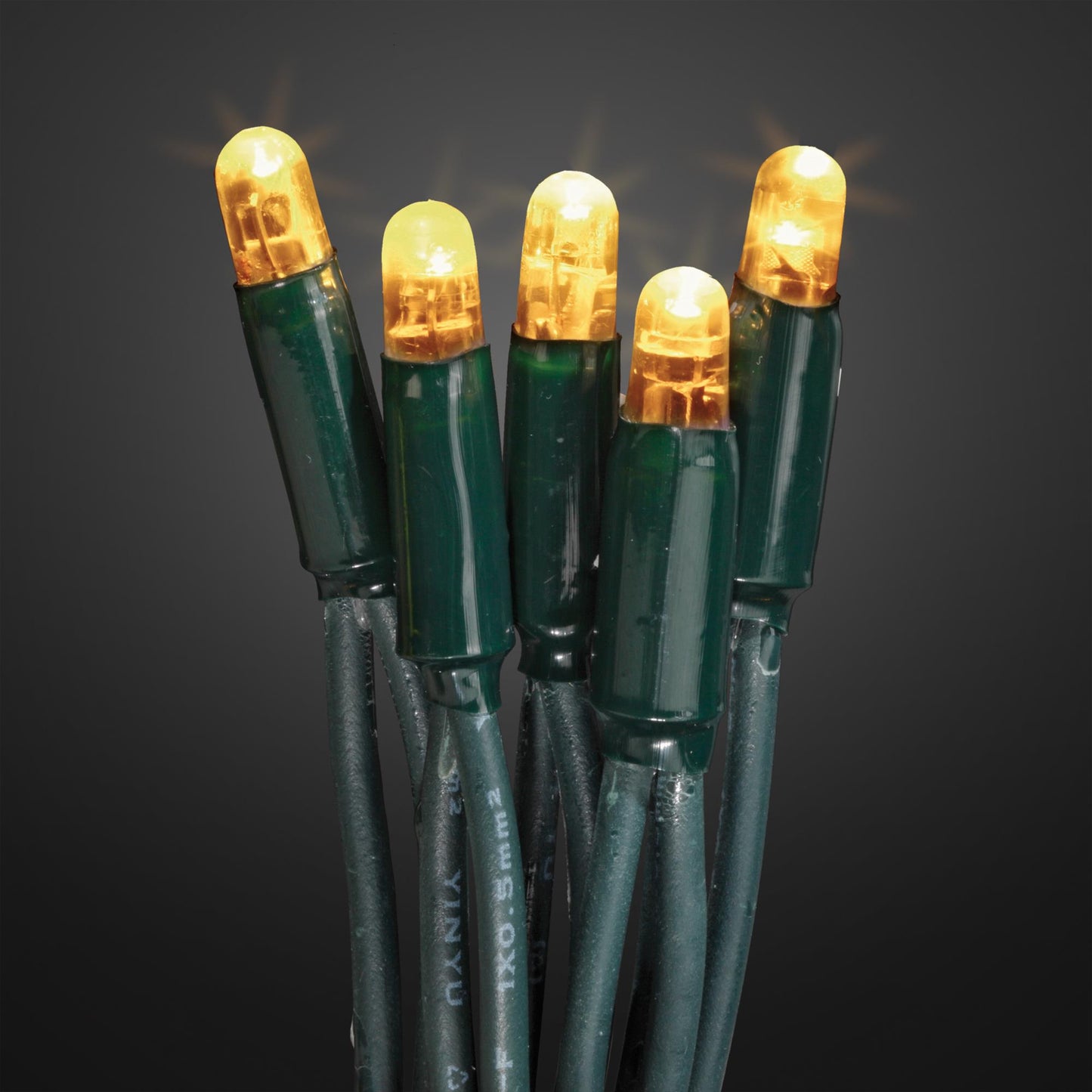 80-tlg. LED-Lichterkette "System-Profi", warm-weiß, grünes Kabel, verlängerbar, Verlängerung, ohne Stecker 555110