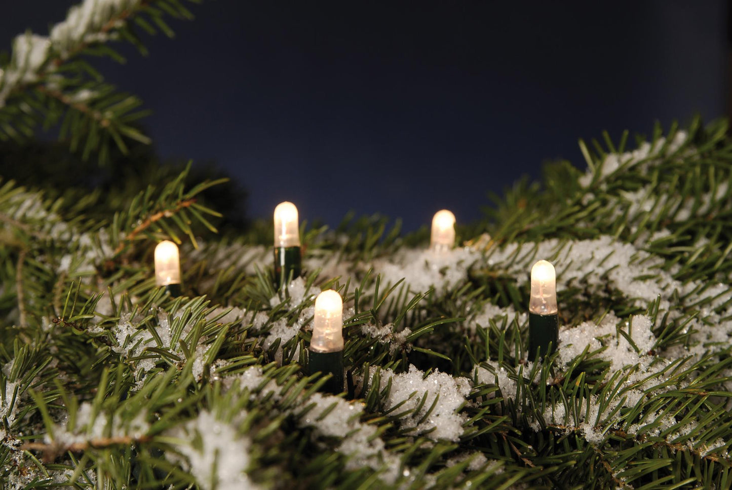 80-tlg. LED-Lichterkette "System-Profi", warm-weiß, grünes Kabel, verlängerbar, Verlängerung, ohne Stecker 555110